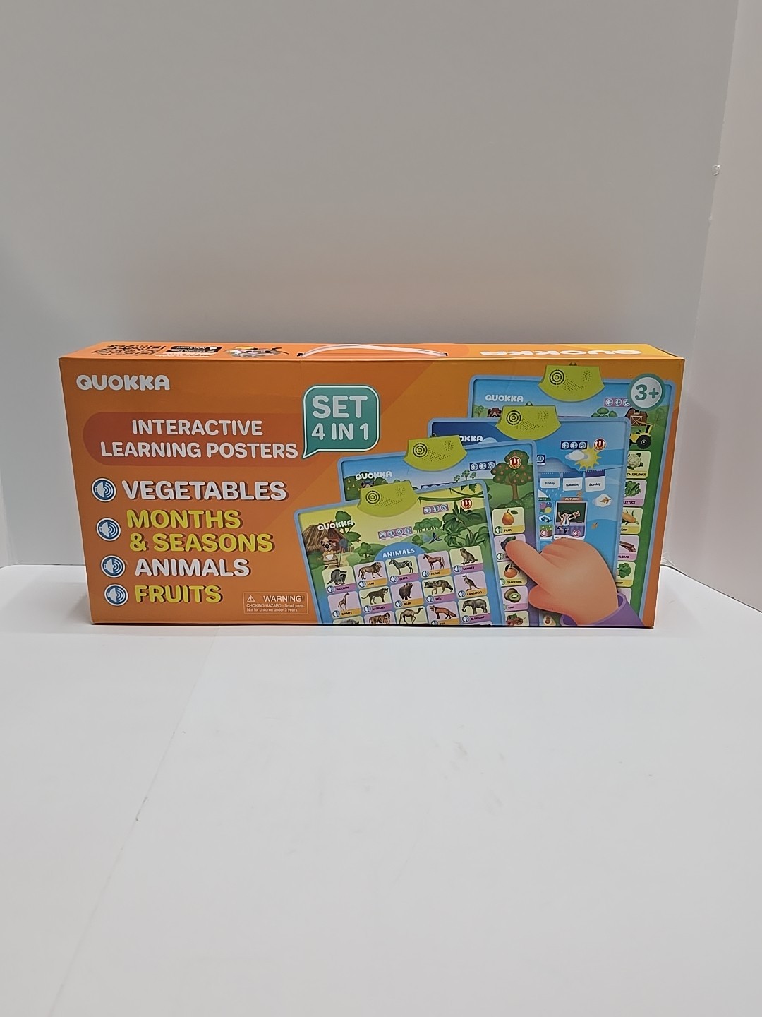 QUOKKA Interactive Learning Posters 4 In 1 Set Homeschooling Preschool NEW