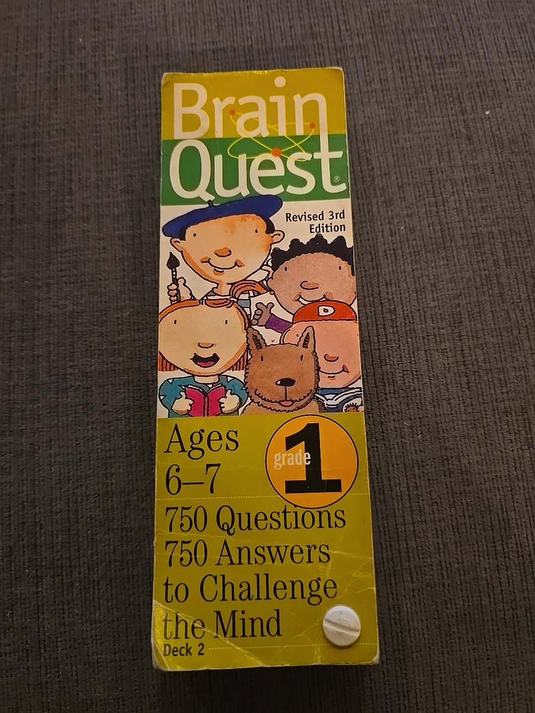 Brain Quest Flash Cards 1 Set (rev. 3rd edition) Grade 1 Ages 6-7 “Deck 2”