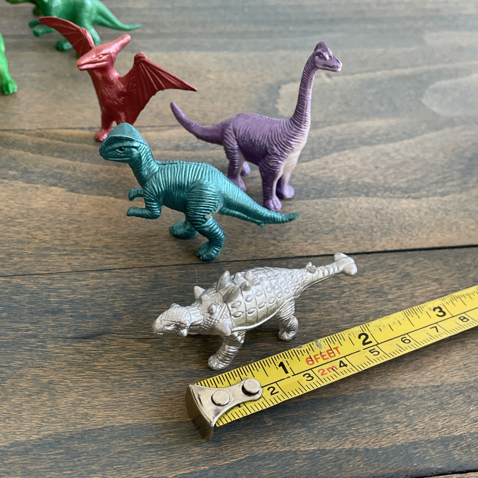 Lot 20 Mini Dinosaur Toys Plastic Rubber Classroom Party Favor(L6)