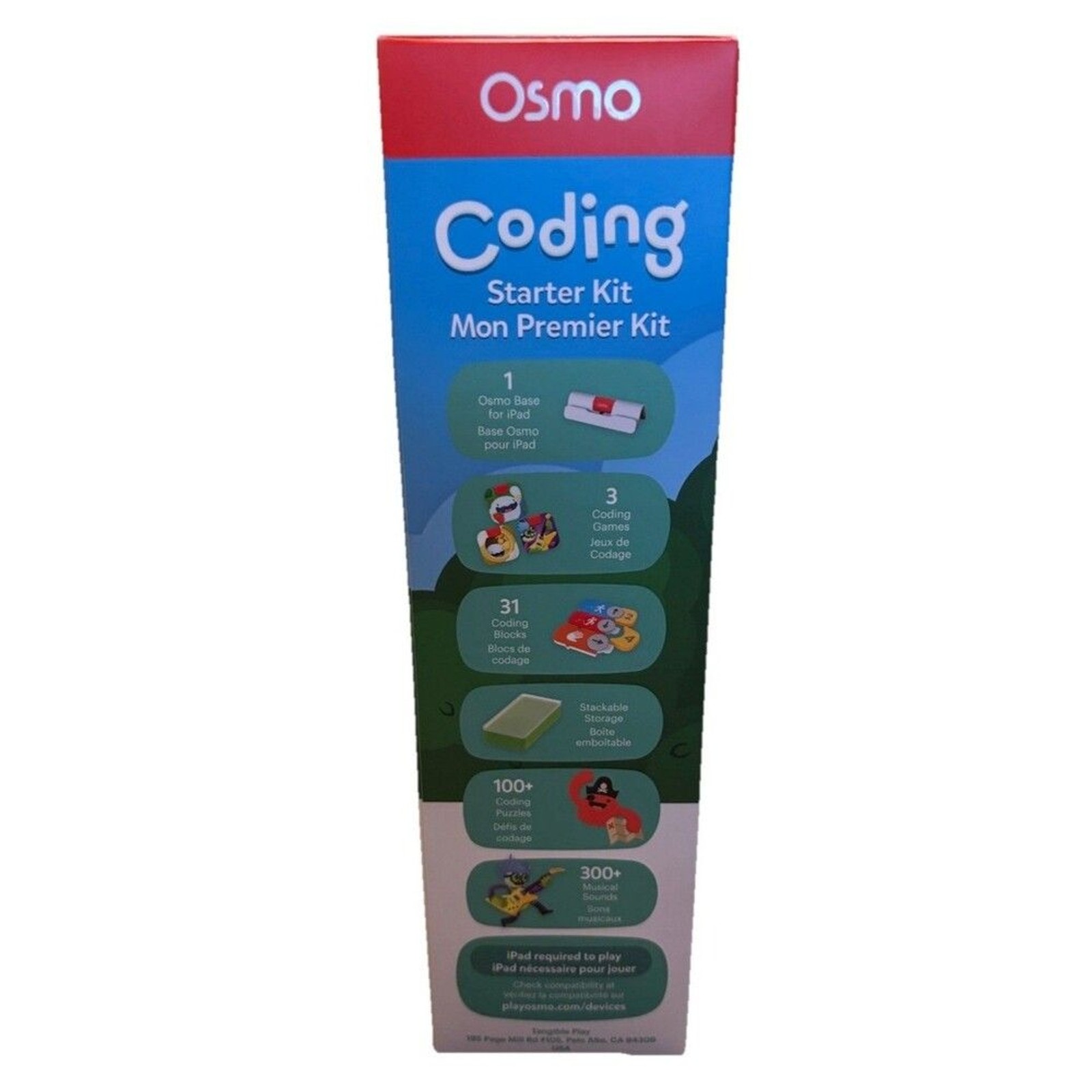 Osmo Coding Starter Kit Educational Toy for iPad 5-10 Years, Age Level 4-7 NEW