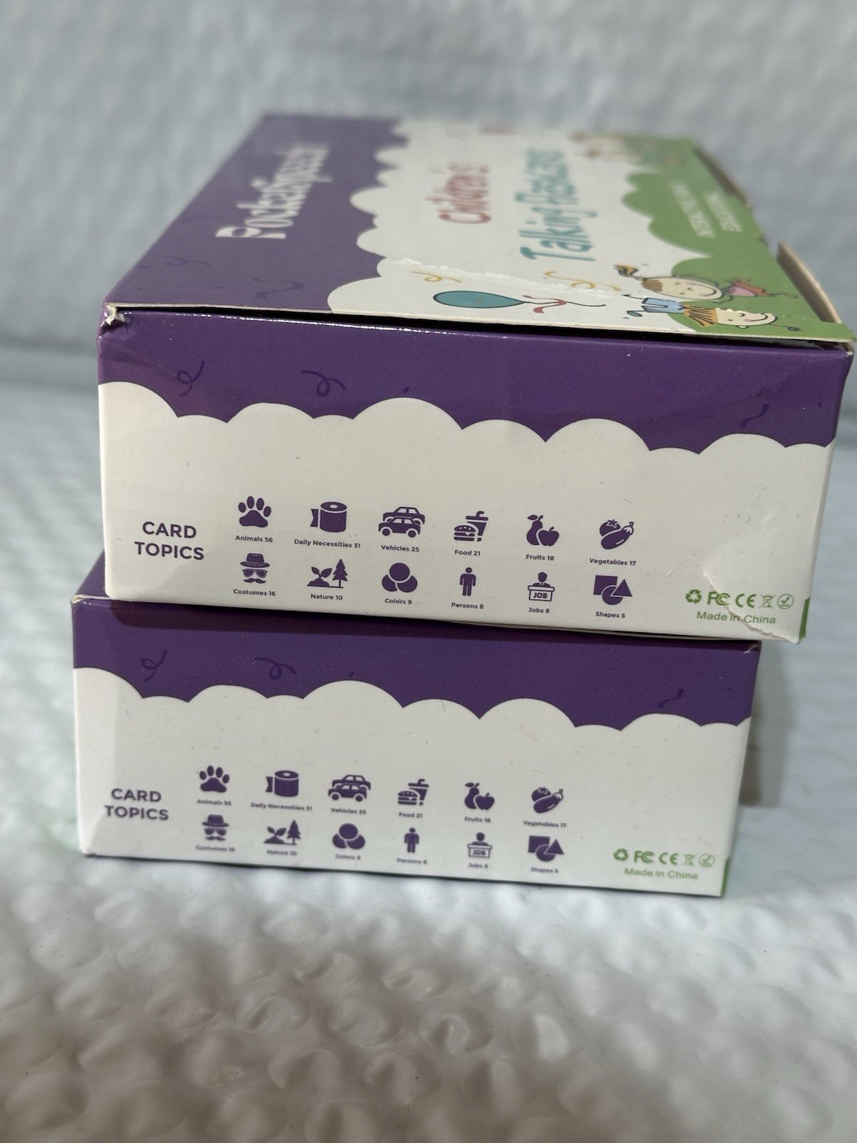 2x Pocket Speech Children’s Talking Flash Cards!! 220 Words Each Box ( 2 Pack)