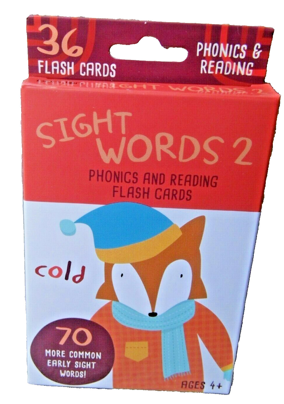 Lot of 4 Phonics & Reading 36 Flash Cards, Sight Words 2, Set of 4