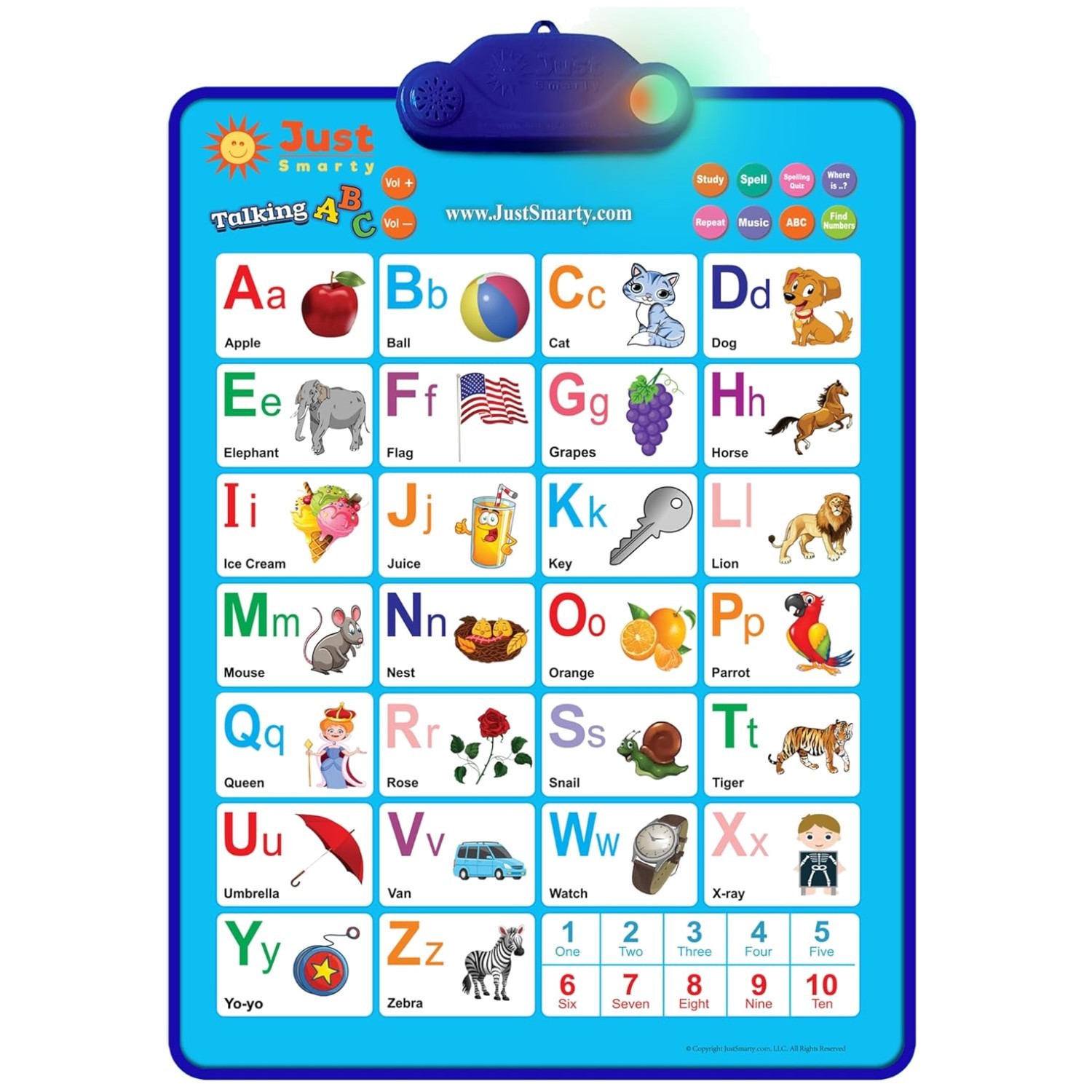 Toddler Learning Poster | Alphabet & Numbers Educational Toy-~//