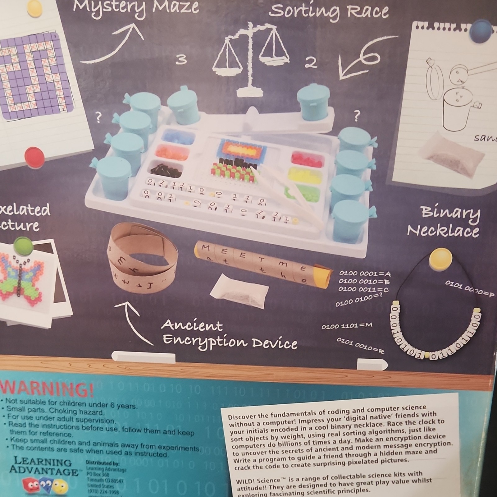 WILD! Science My First Coding & Computer Science STEM Kit, Ages 6+, Multicolor