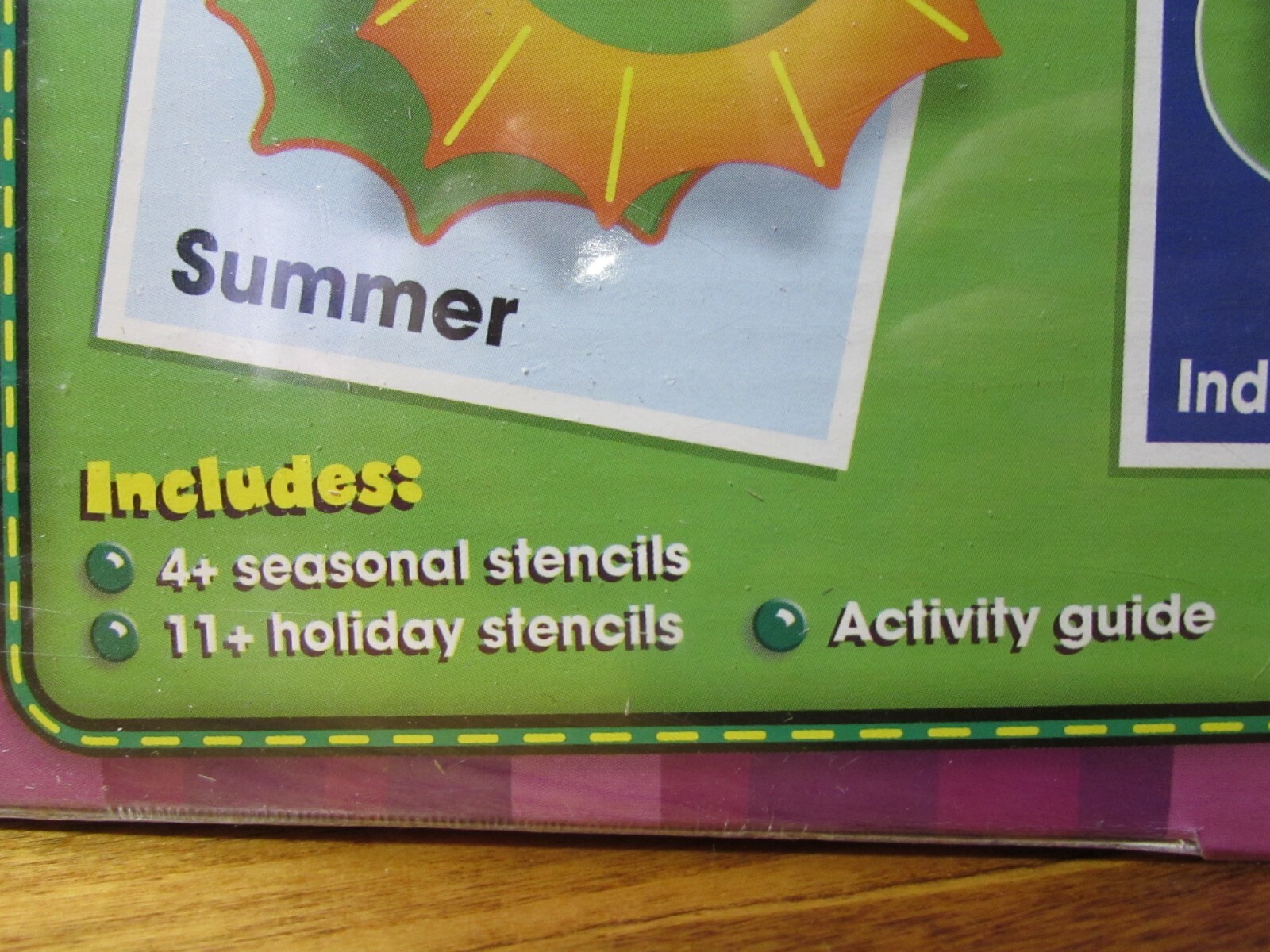 NEW/sealed Scholastic PreK-1 Season Holiday 15+ Large Stencils & activity guide