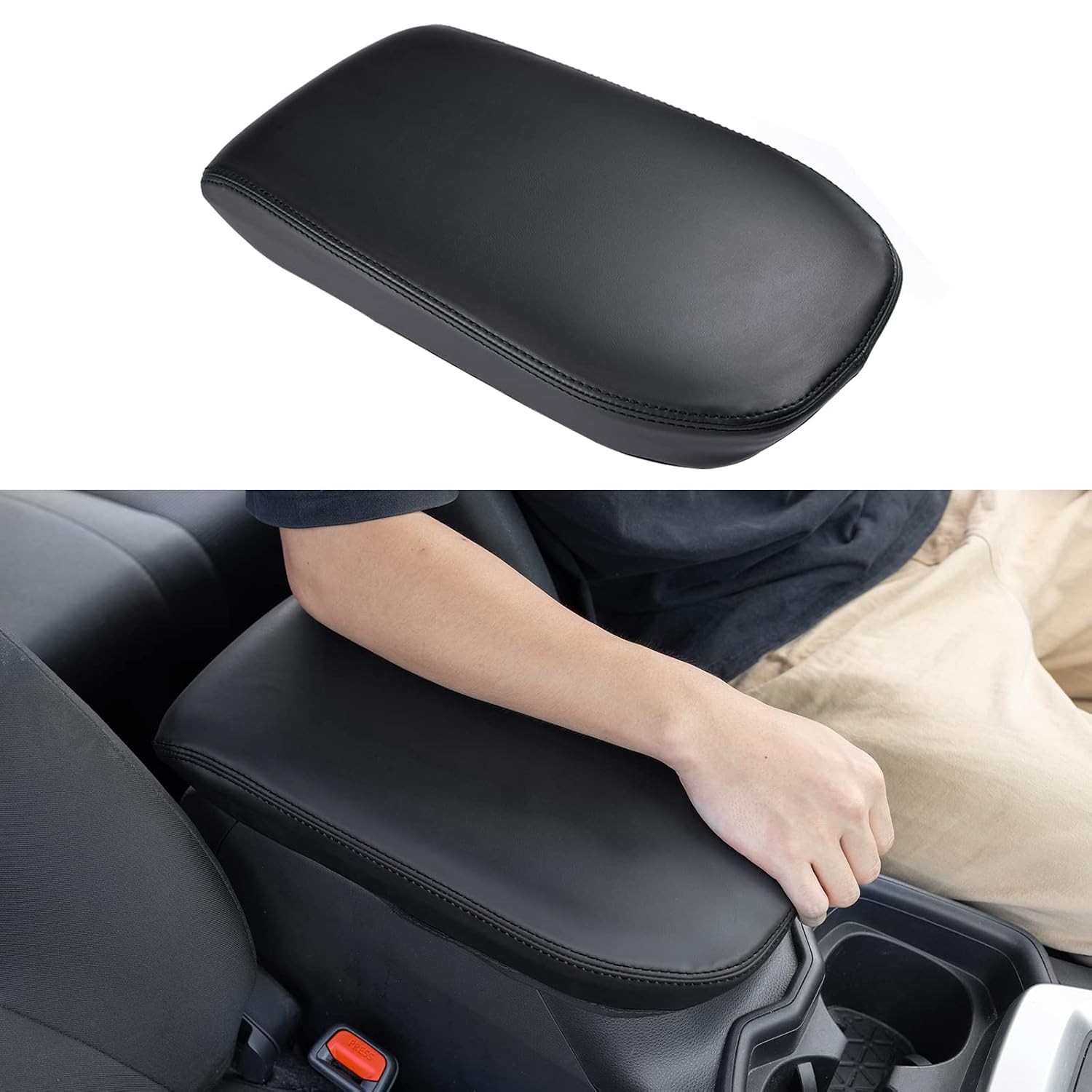 JDMCAR Center Console Armrest Cover for 2025 Toyota RAV4 Accessories 2024 2023 2