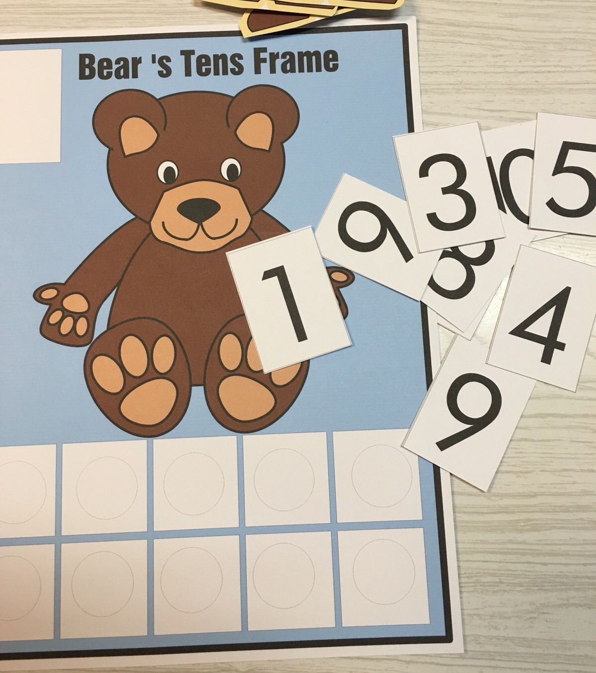 BEARS -THEMED Learning Activities Package – LAMINATED – Teaching supplies