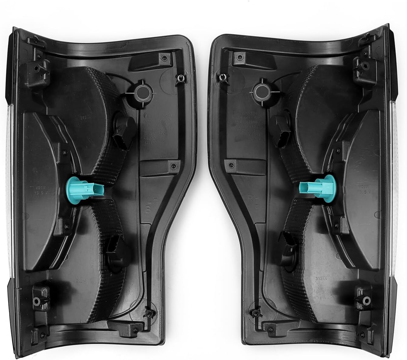 Smoked Tail Driver and Passenger Side Rear Light Brake Lamps Compatible With