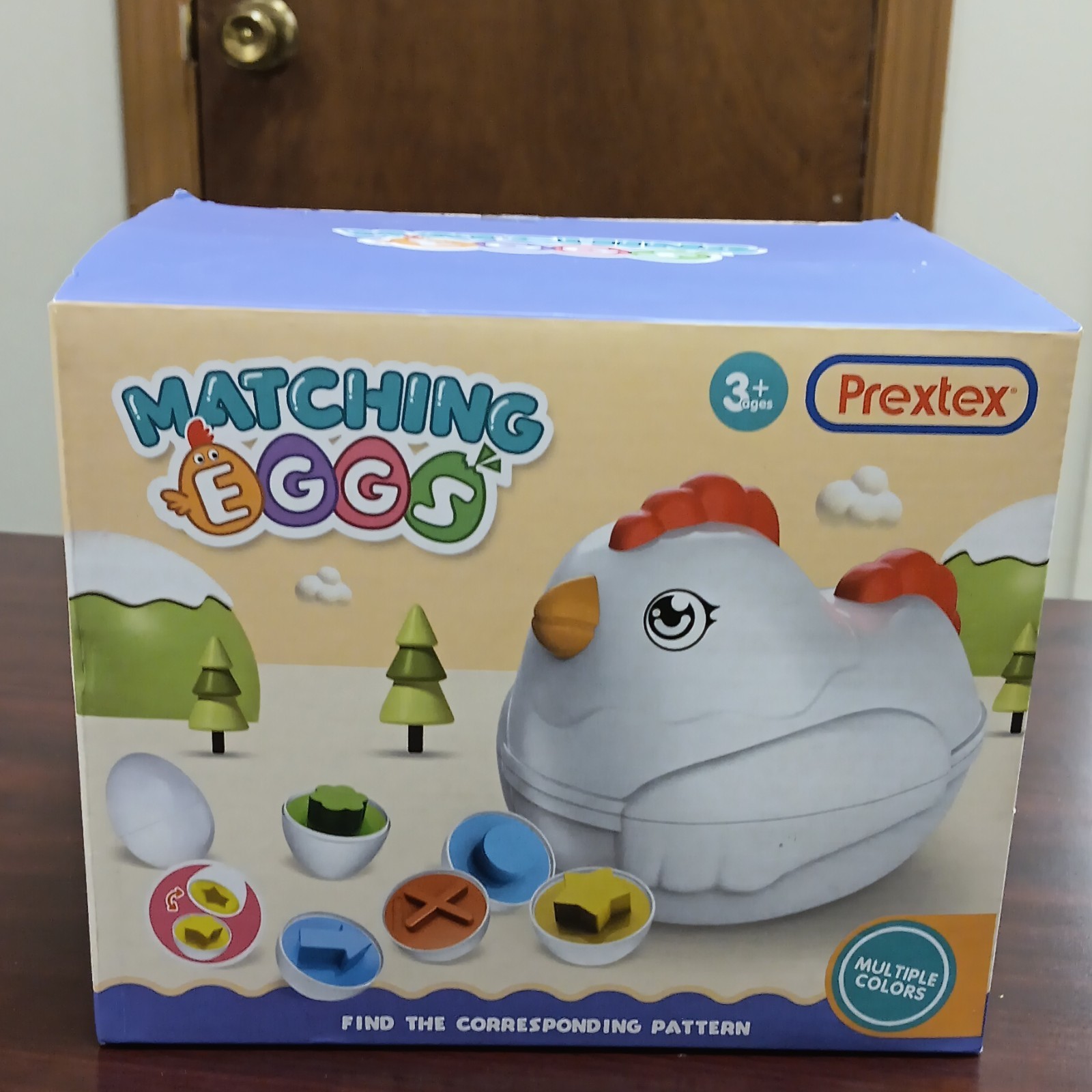 Prextex Matching Eggs Shapes & Colors Recognition Learning Toy Set Ages 3-5