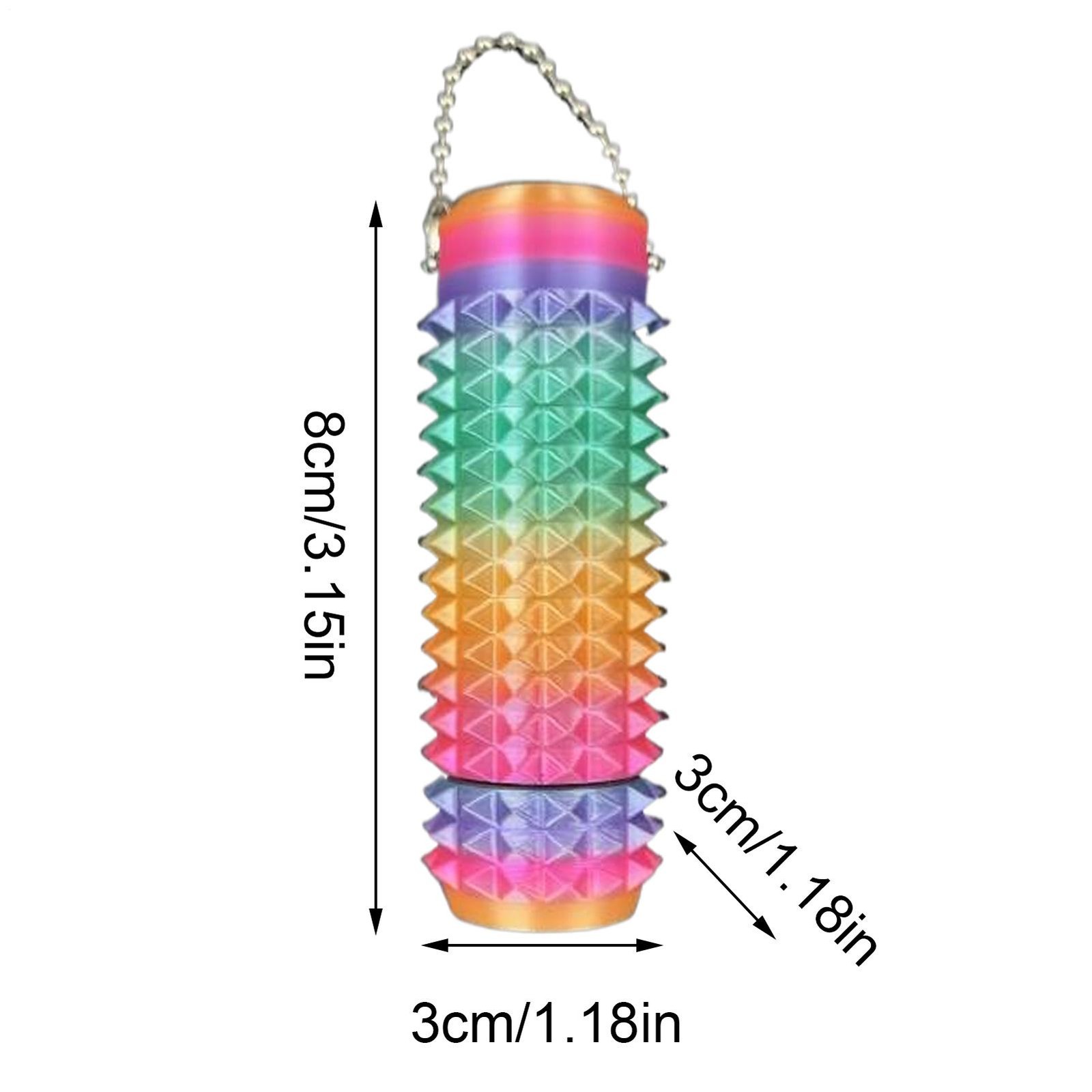 Spiky Grippie Stim Keychain Comfortable Tool Unique Key Hanging Ornament
