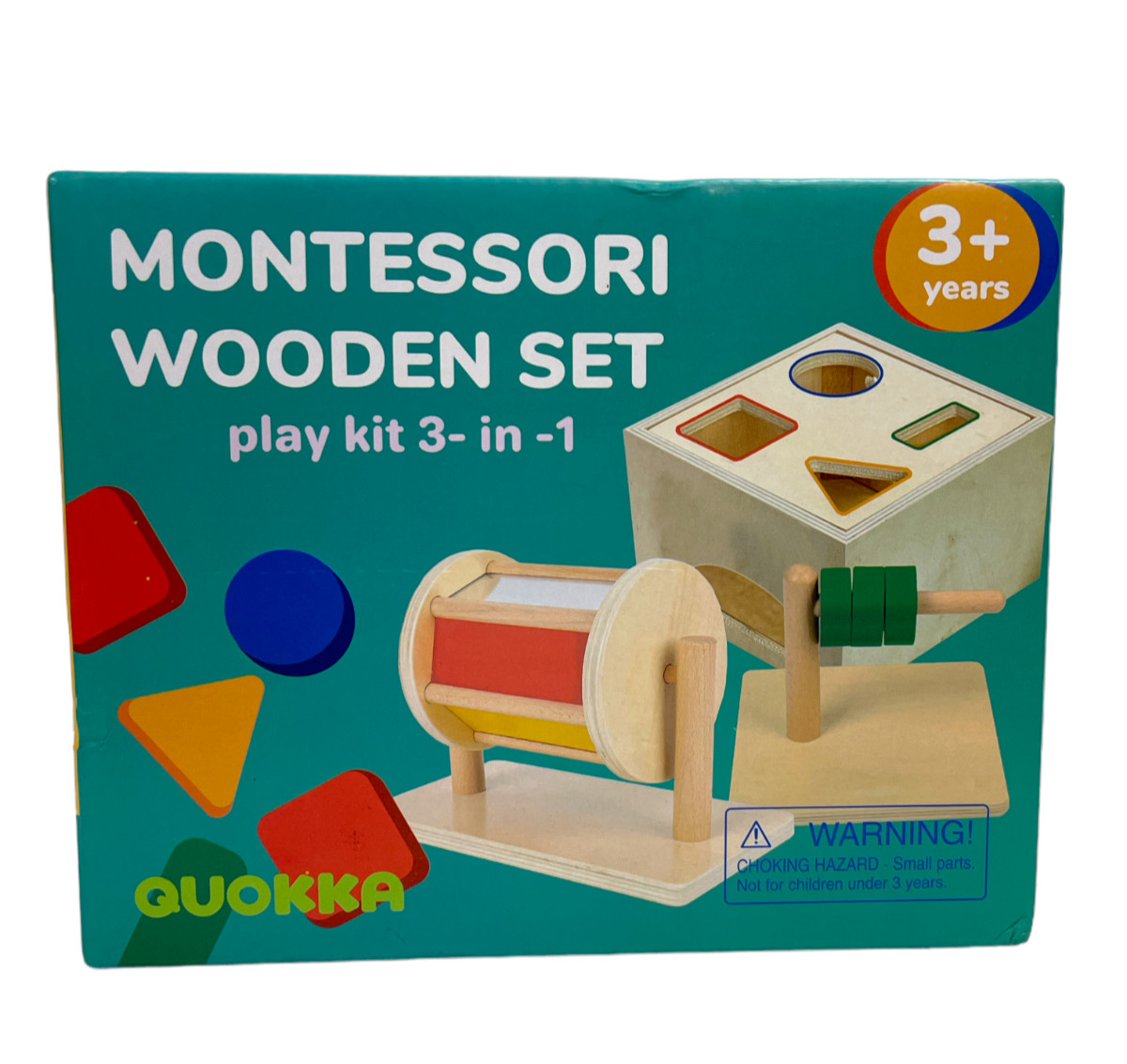 Quokka Montessori Wooden Set Play Kit 3-in-1, 3 Year+, SEALED, NEW!