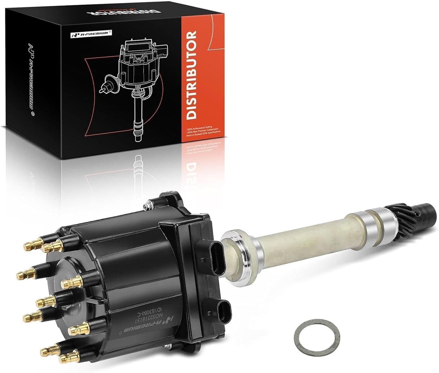 Ignition Distributor with Cap and Rotor Compatible with Chevy, GMC Veh