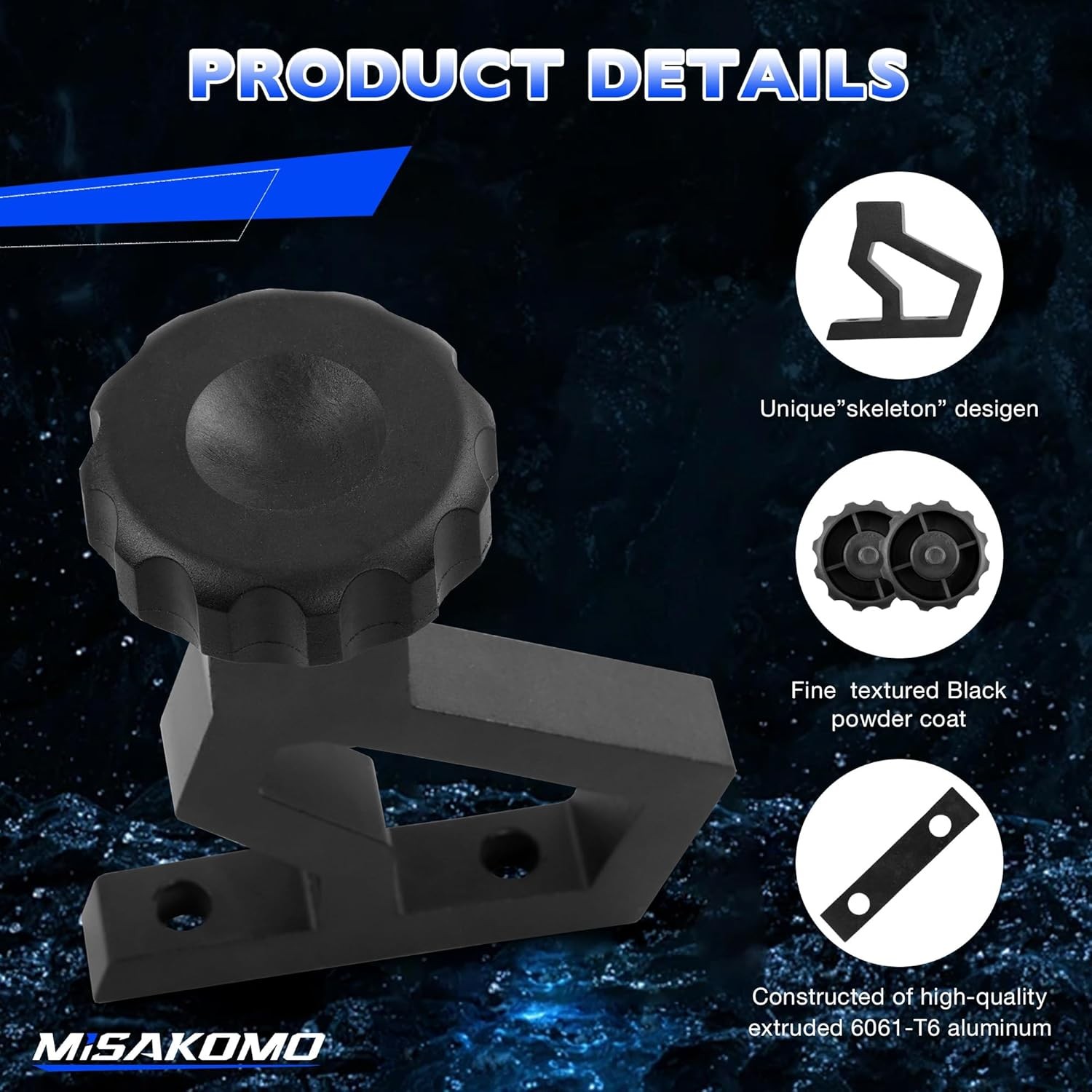 High Lift Jack Mounting Bracket, 11586.04 Off-Road Jack Hood Mounting Bracket