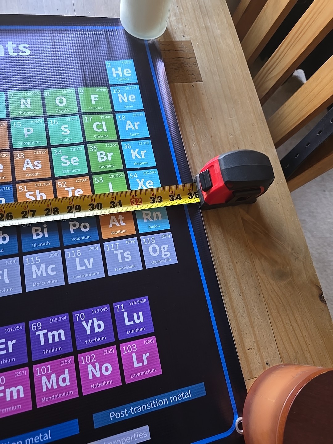 NEW Periodic Table Of Elements Vinyl Banner 36×24