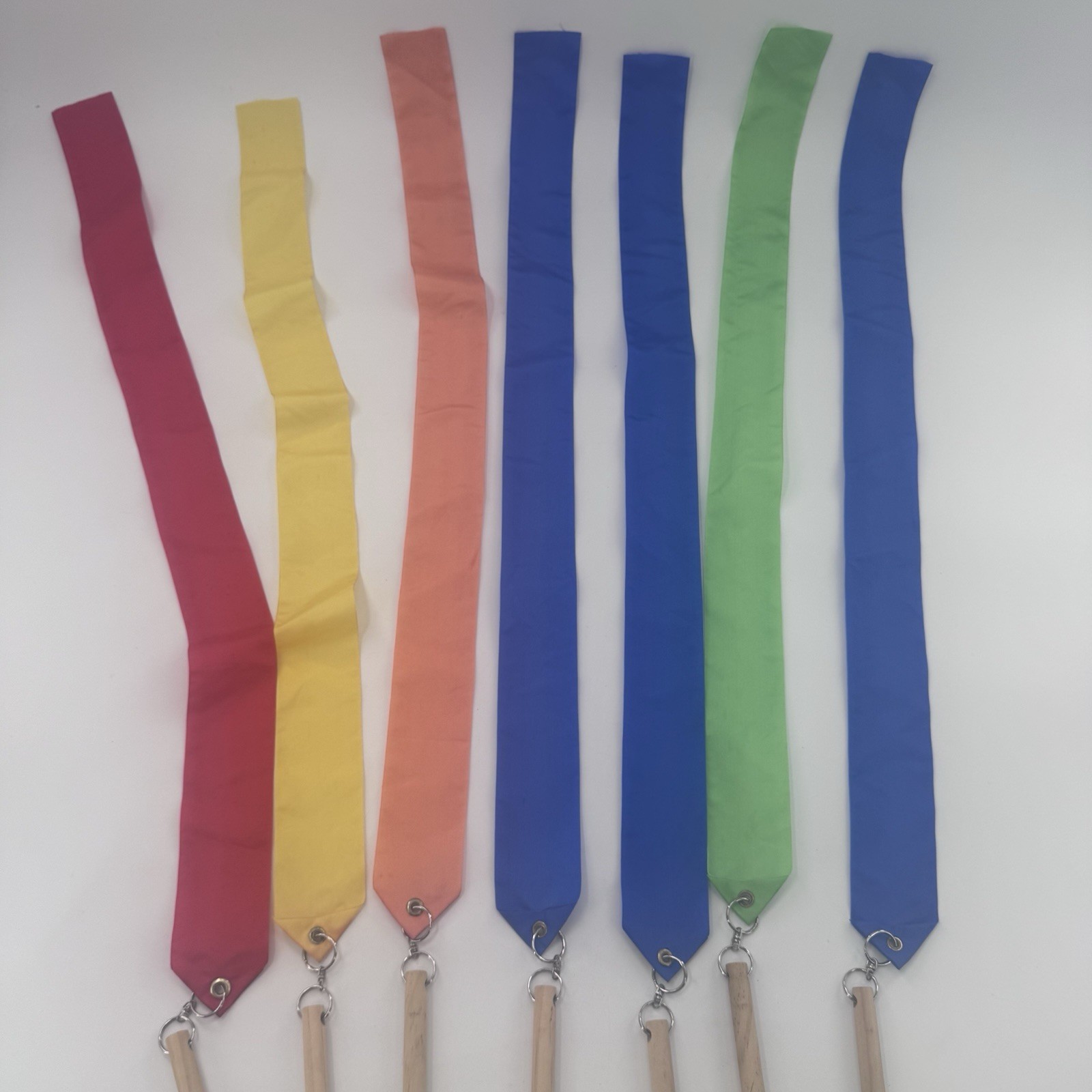 Lakeshore Ribbon Wands 7 Multicolor Movement Dance Kids Rare HTF Fast Shipping