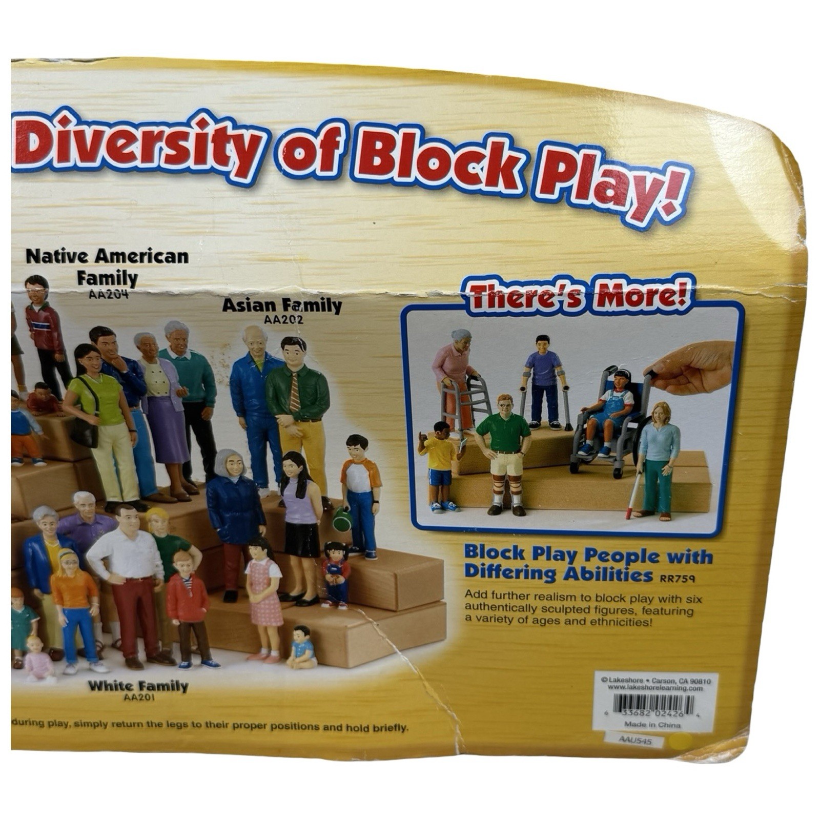 Lakeshore Block Play People Differing Abilities 6 Freestanding Figures