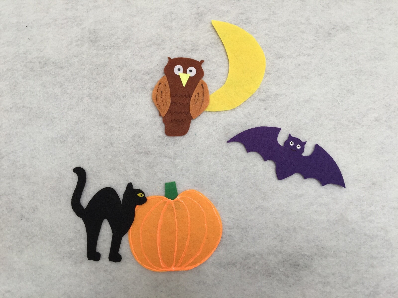 Brown Owl What do you See Flannel Felt Board/Orange Pumpkin Felt Story/Halloween
