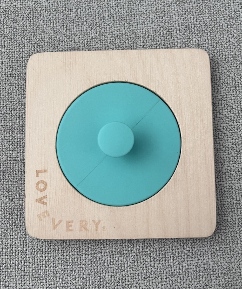 Lovevery First Puzzle Wooden Montessori Toy 7-8 Months Baby Unisex Learning