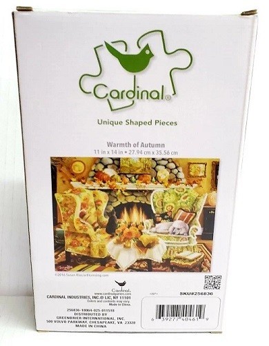 500pc PUZZLE JIGSAW SET WARMTH FIRE PLACE CAT RETRO FAIR RIDE CAROUSEL HOUSE NEW