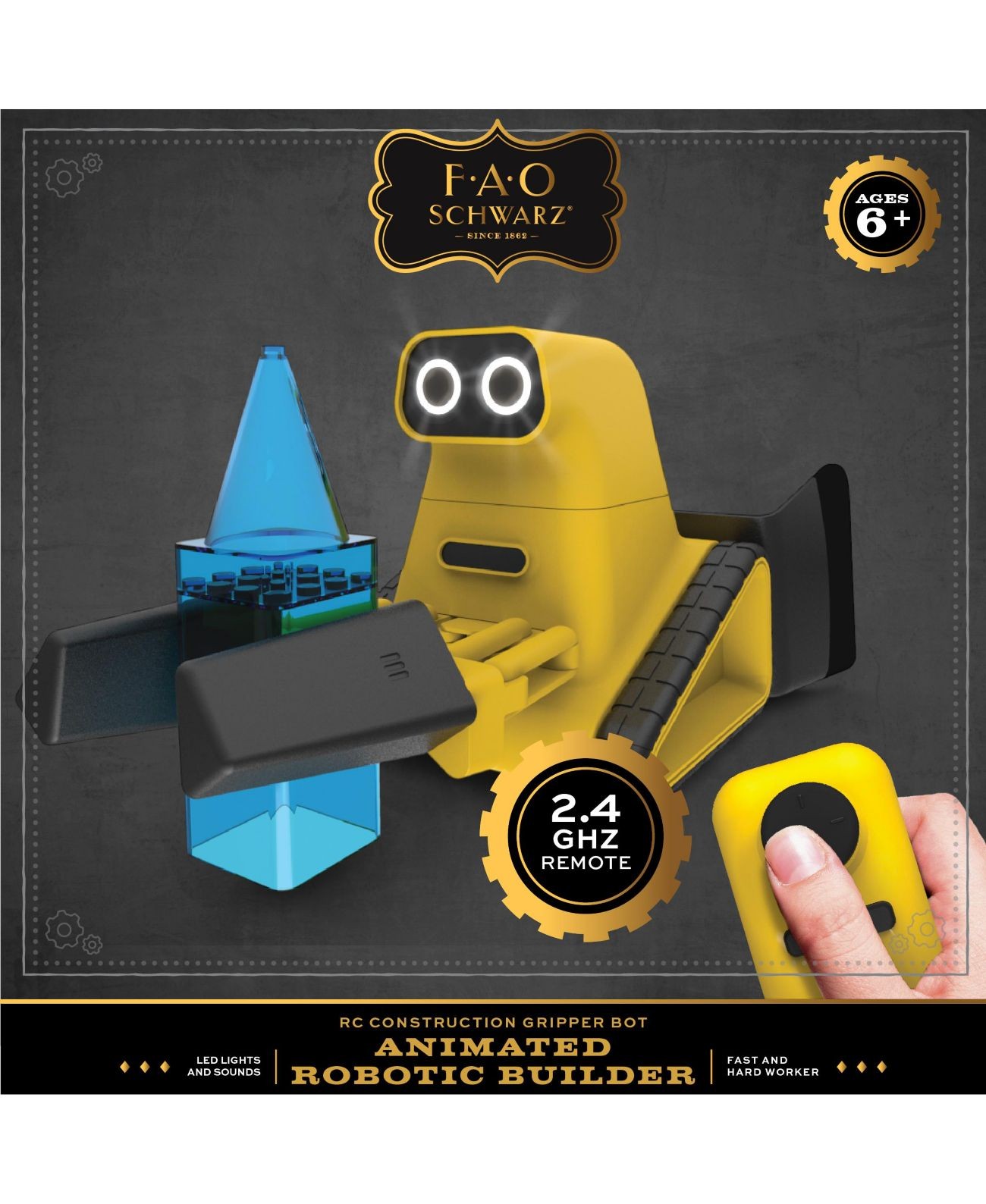 Fao Schwarz Toy Rc Construction Gripper Bot