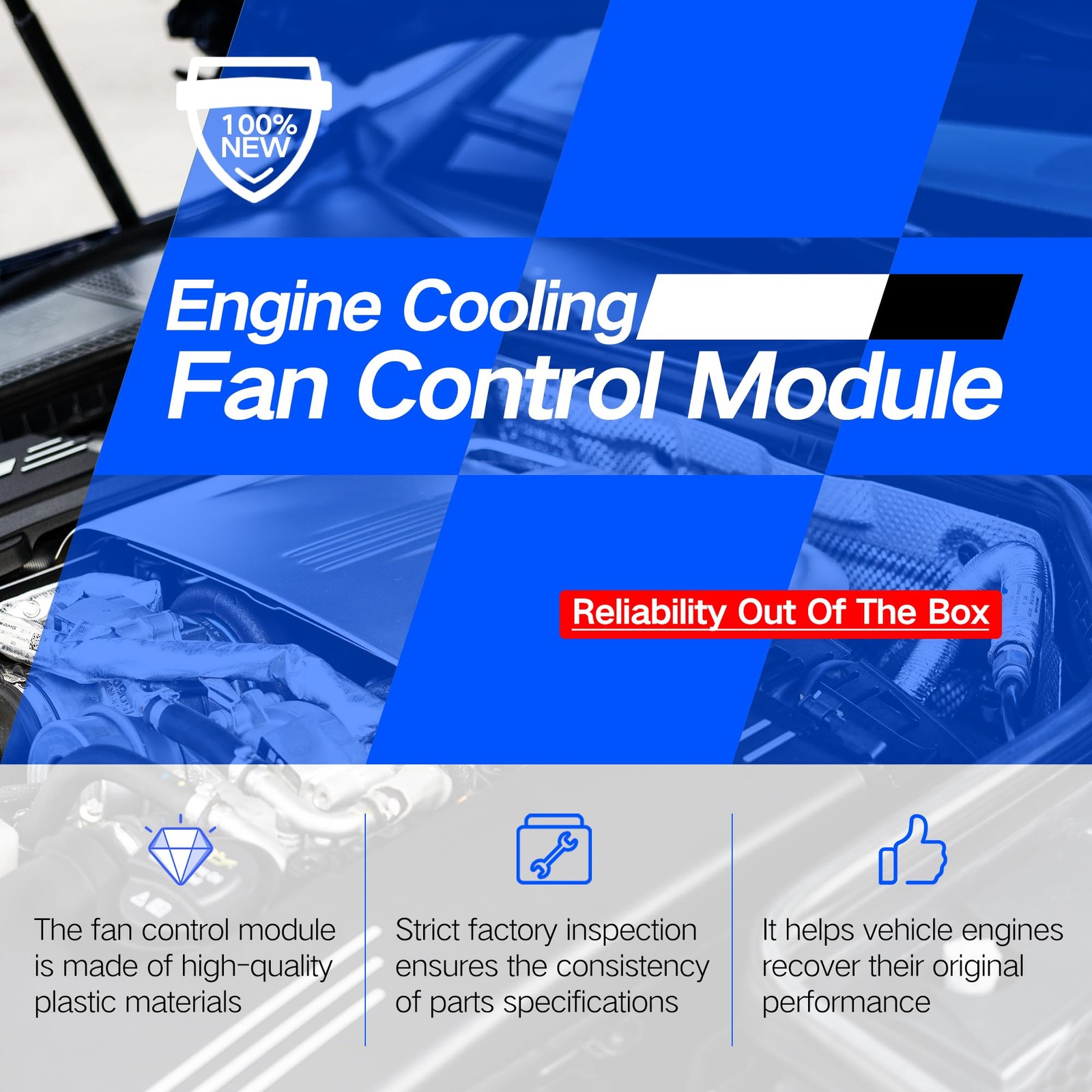 Cooling Fan Control Module Compatible with Audi A4 only A4(B6) 2003-2005;A4(B7)