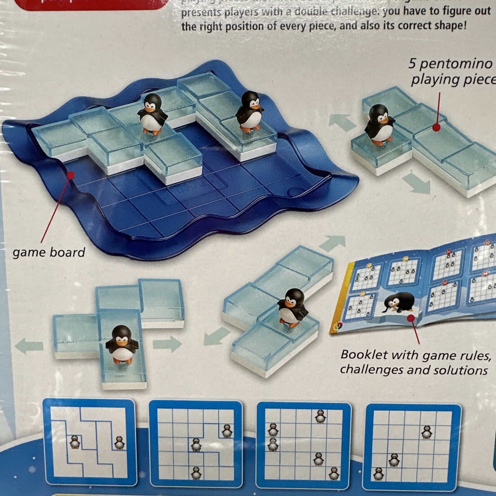 Smart Games Penguins On Ice Multi-Level Solitaire Logic Game NEW Sealed
