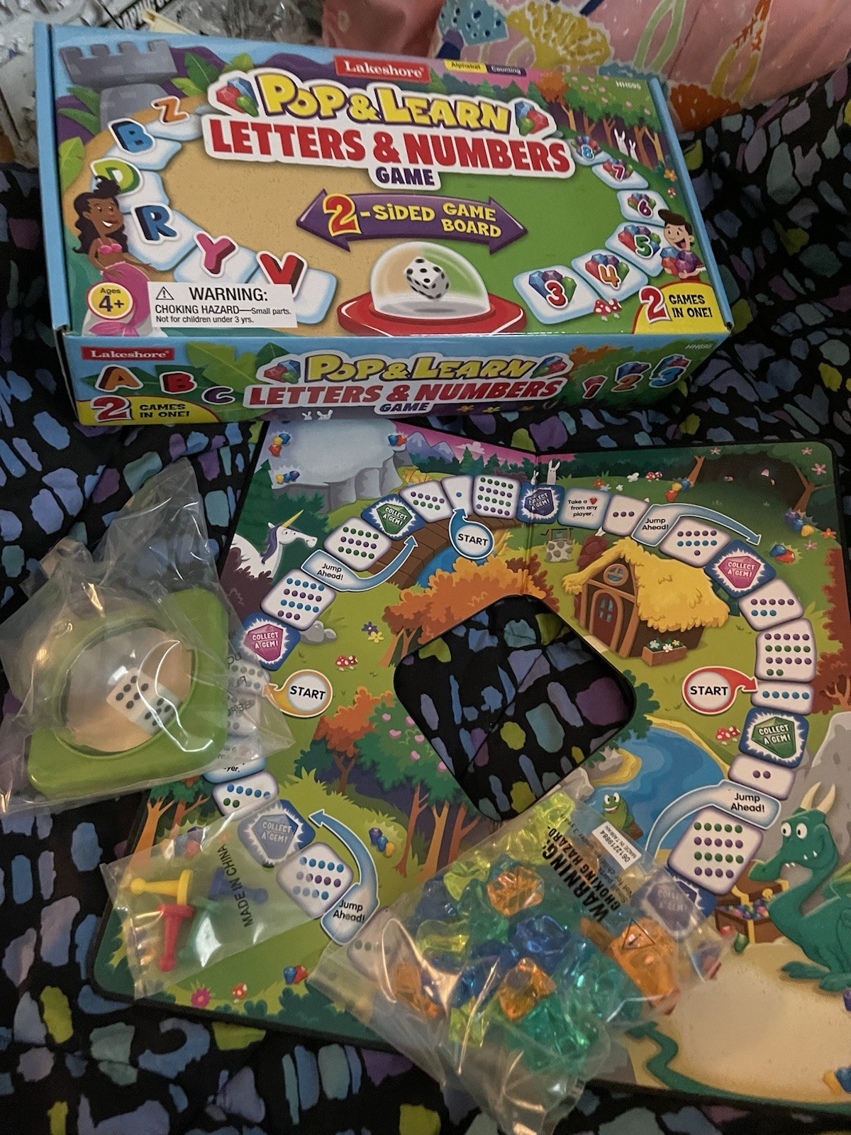 Lakeshore Pop & Learn Letters Numbers Game HH695 Learning Game NEW