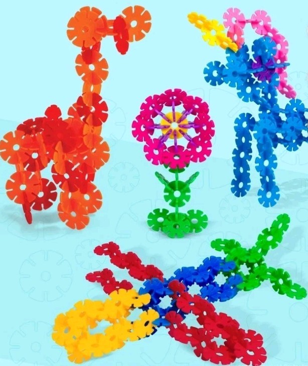 Creative Kids Flakes 1400 Piece Interlocking Plastic Disc Set STEM New Free Ship