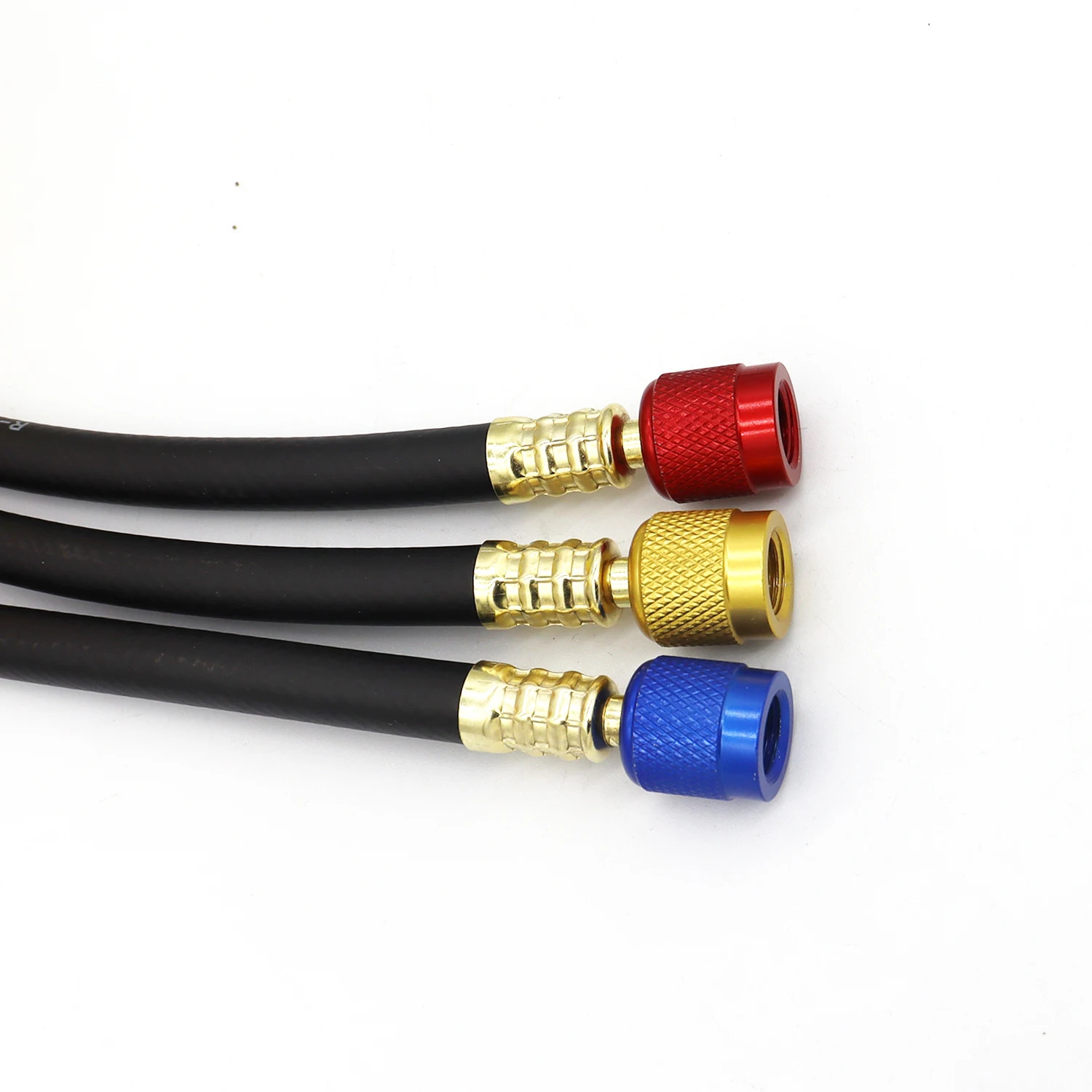 AC Charging Hose Tube Kit Hose Low Loss Fittings for R134A R12 R22 Refrigerant