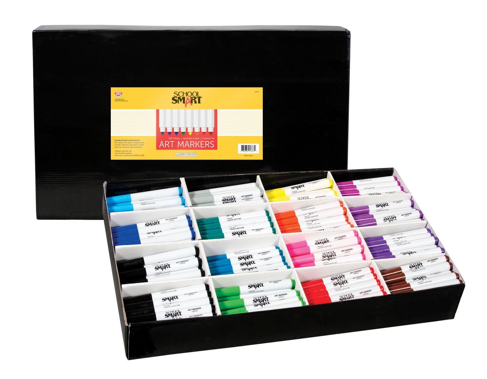 ART Marker Conical TIP SET OF 400 – School Smart