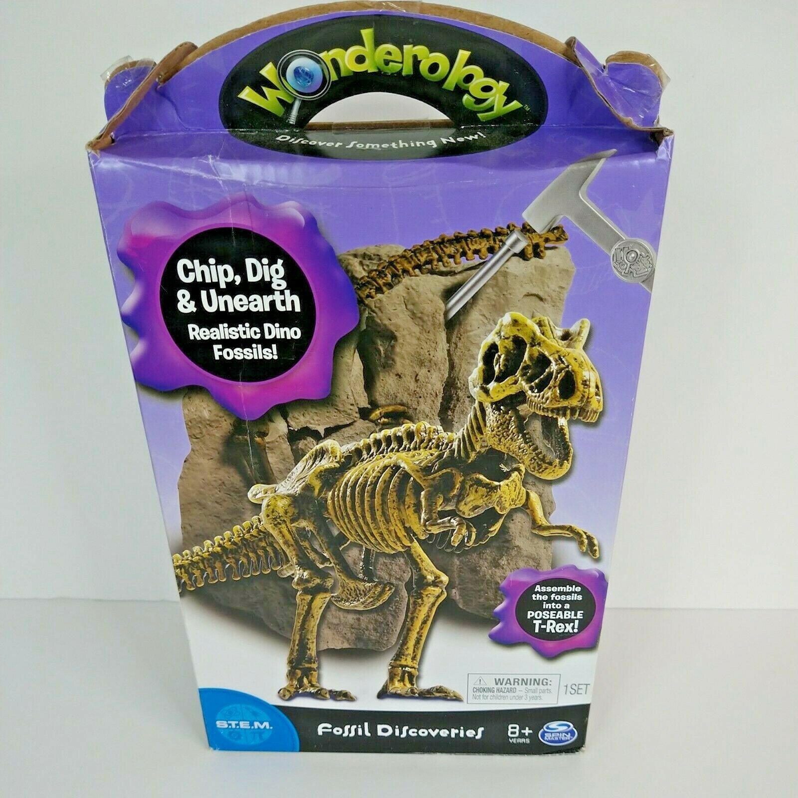 Wonderology Fossil Discoveries Poseable T-Rex NIB Realistic Dino Fossils