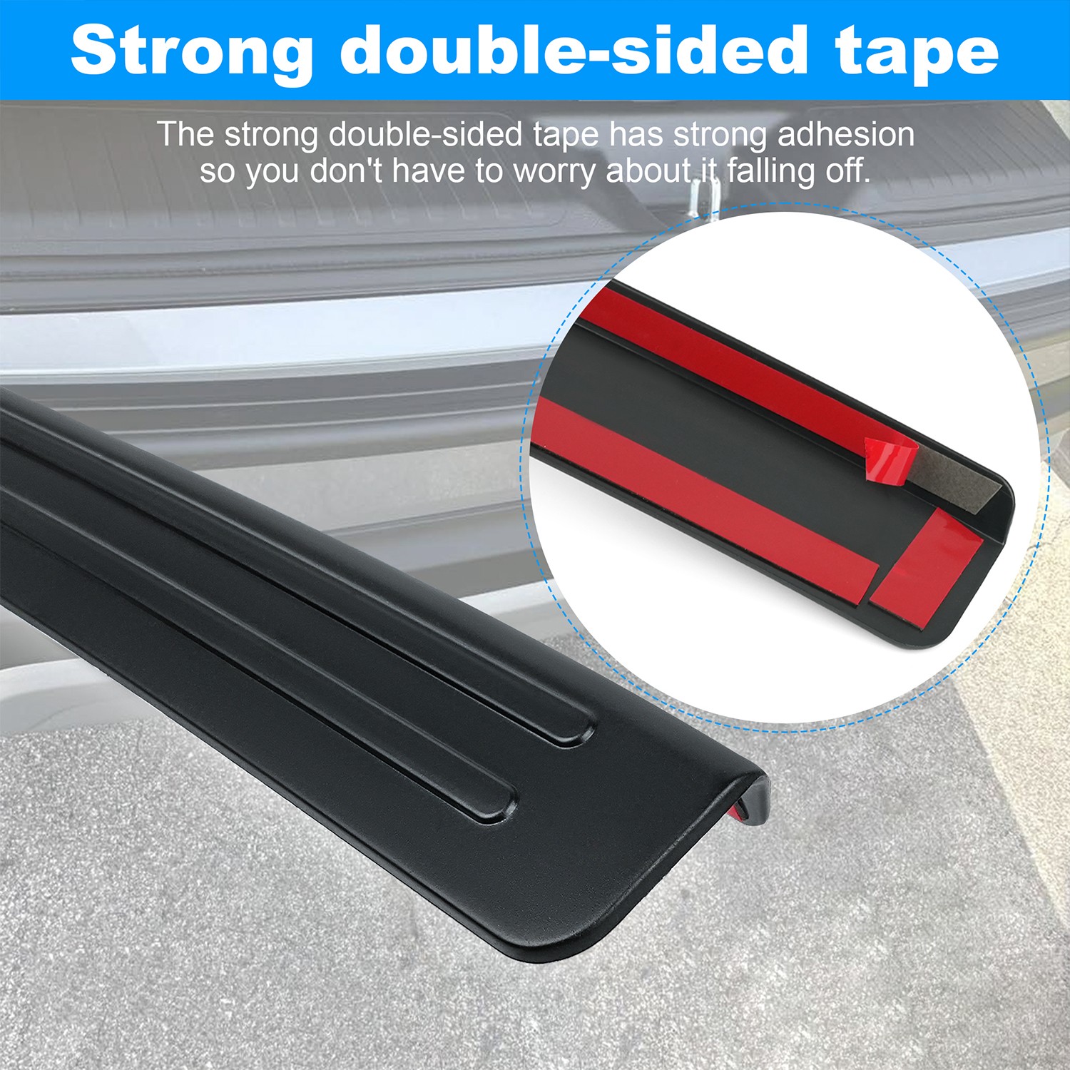 For 2023-2025 Honda Pilot Models Rear Bumper Protector Guard,Anti-Scratch -Black
