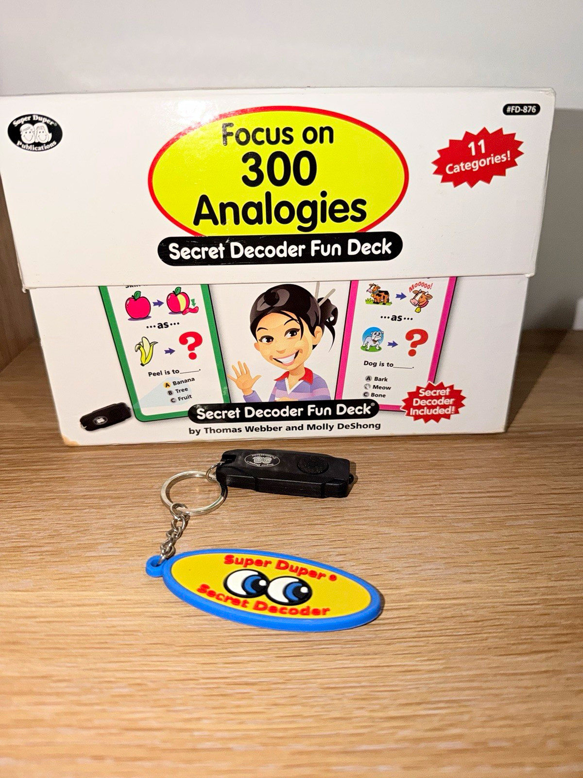 Super Duper Focus on 300 Analogies Secret Decoder Fun Deck Cards FD-876 4-11