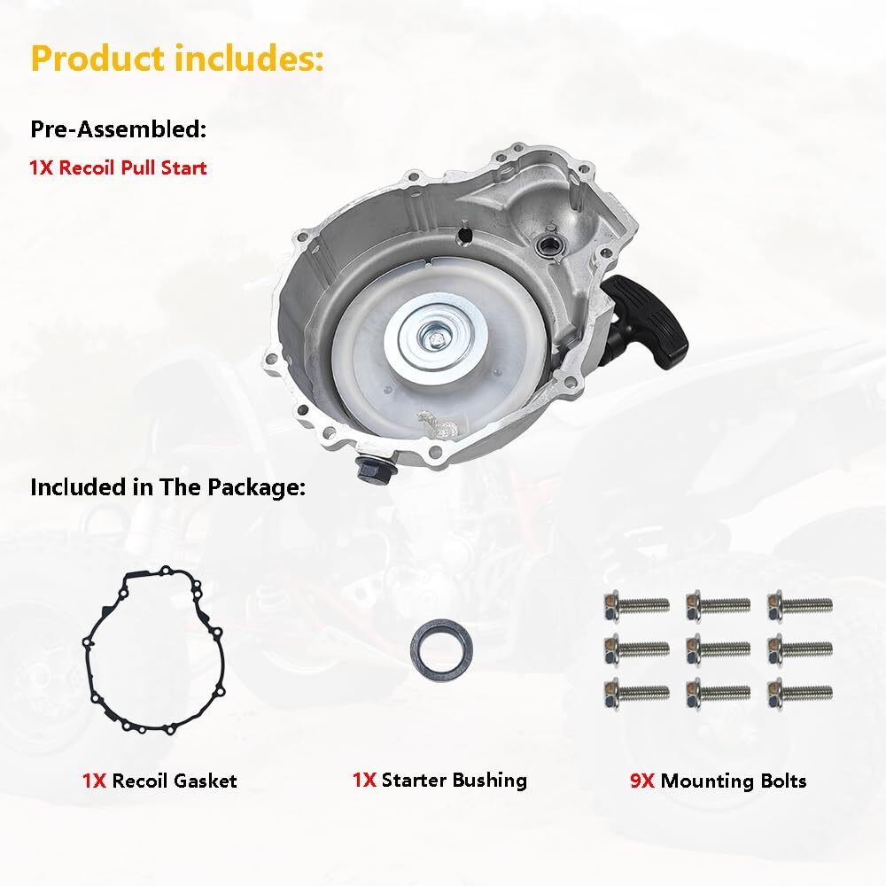 Recoil Pull Starter Case Assembly | Fit for Polaris ATP 330 500 Magnum 330 500