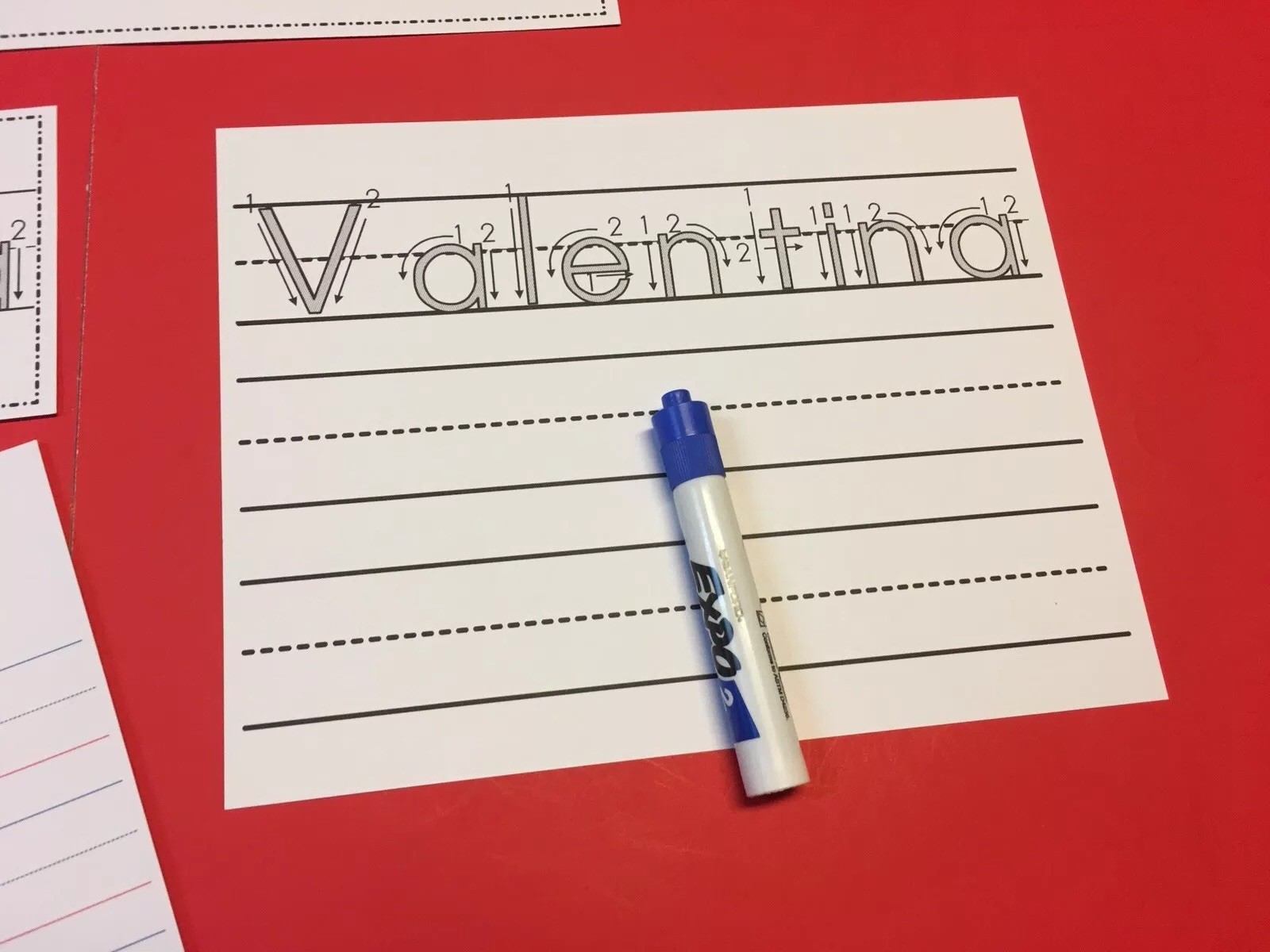 Wipe N Write CUSTOM Names Handwriting – Laminated Card – PERSONALIZED
