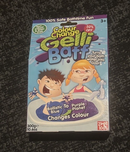 Gelli Baff Color Change Blue Purple Turn Water Into Goo Jelly Bath Kids