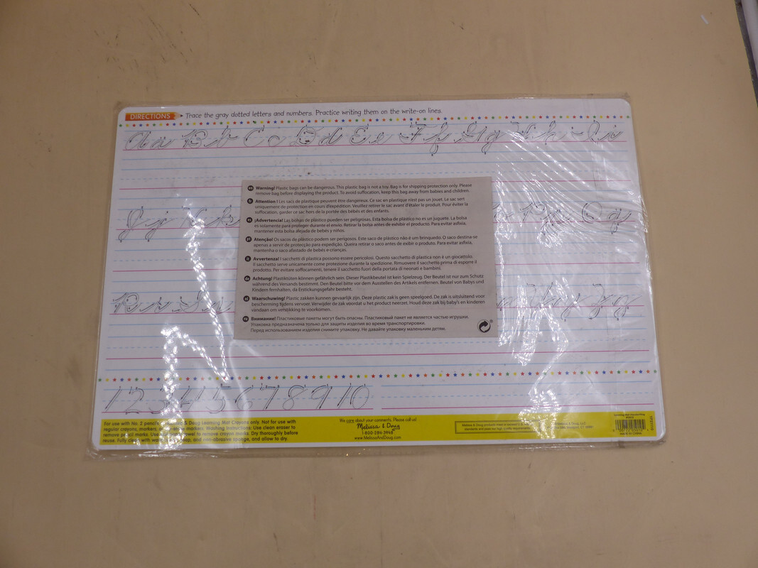 MELISSA & DOUG 5035 HANDWRITING BUNDLE OF 6 LEARNING MAT