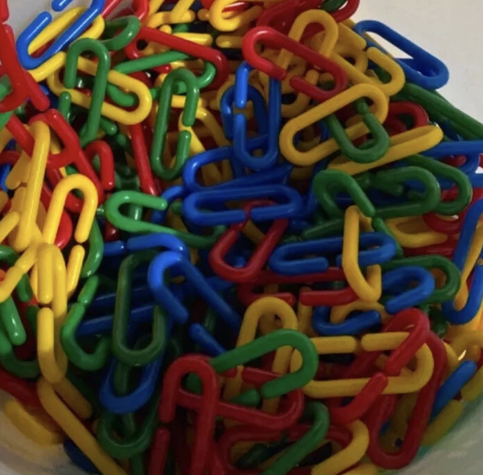 Link-N-Learn Counting Links 100 Pieces Math Manipulatives Preschool-Elementary
