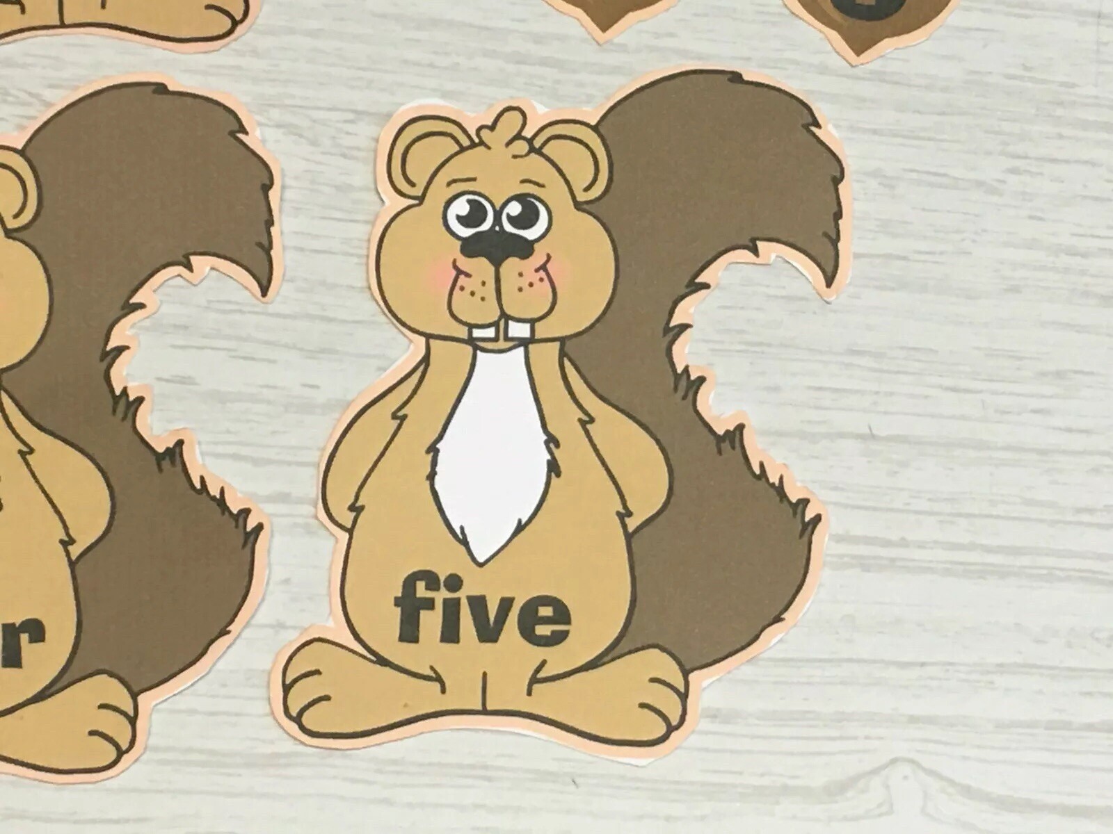 Five Little Squirrels – FLANNEL /FELT BOARD STORY Pieces