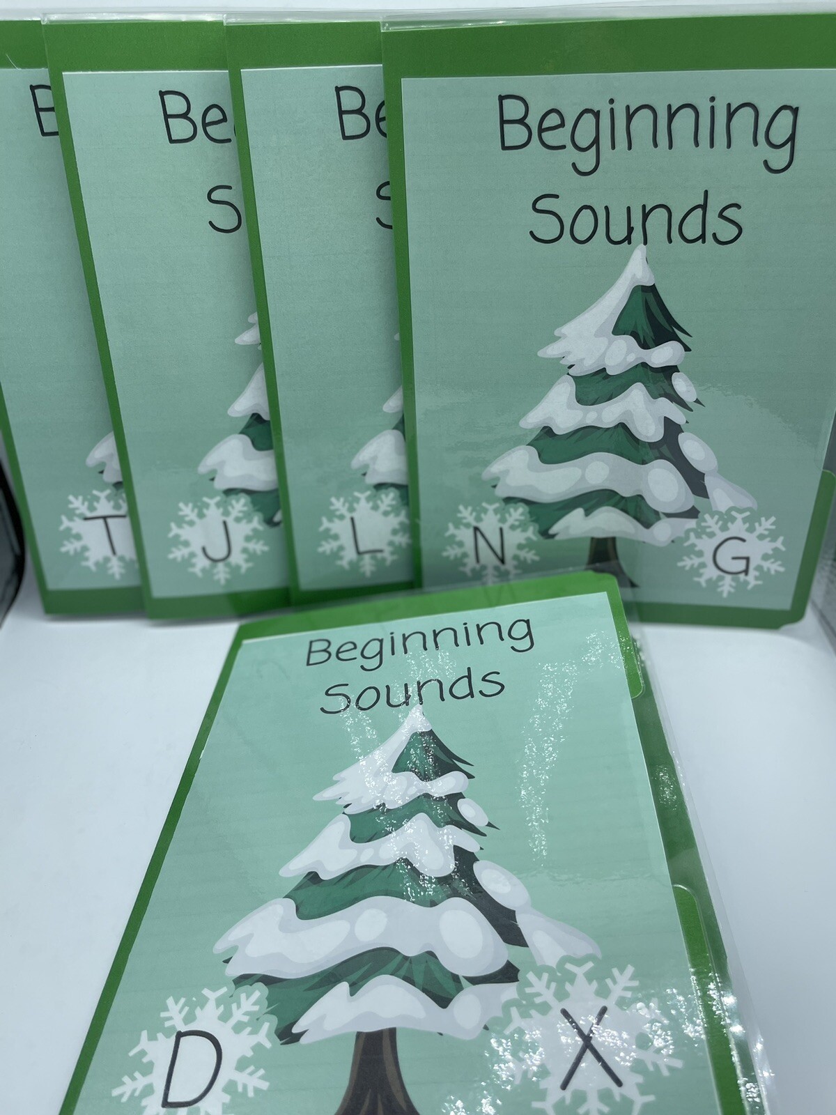 Beginning Sounds File Folder Games 10 Letters Reading Educational Phonics
