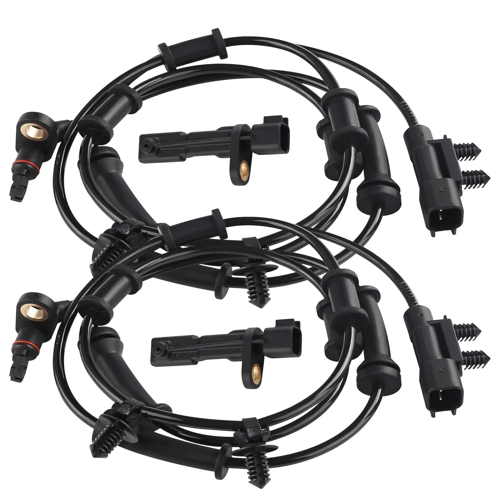 4 PCS ABS Wheel Speed Sensor 52125003AB 68003281AA Compatible with Jeep Wrang…