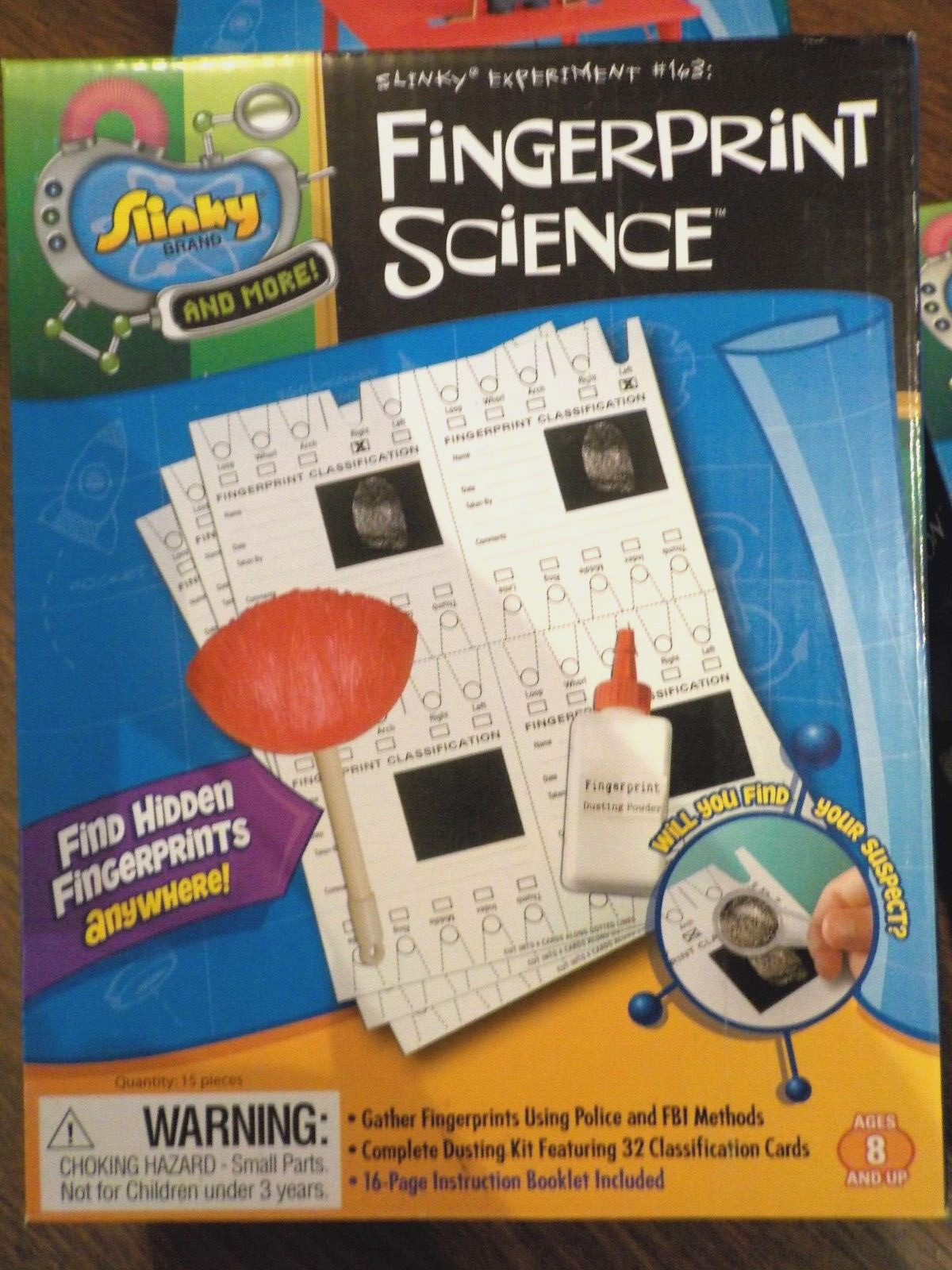 Slinky Science Kit 4 Different 8 up Solar, Finger Prints, Magnetix, Night Vision