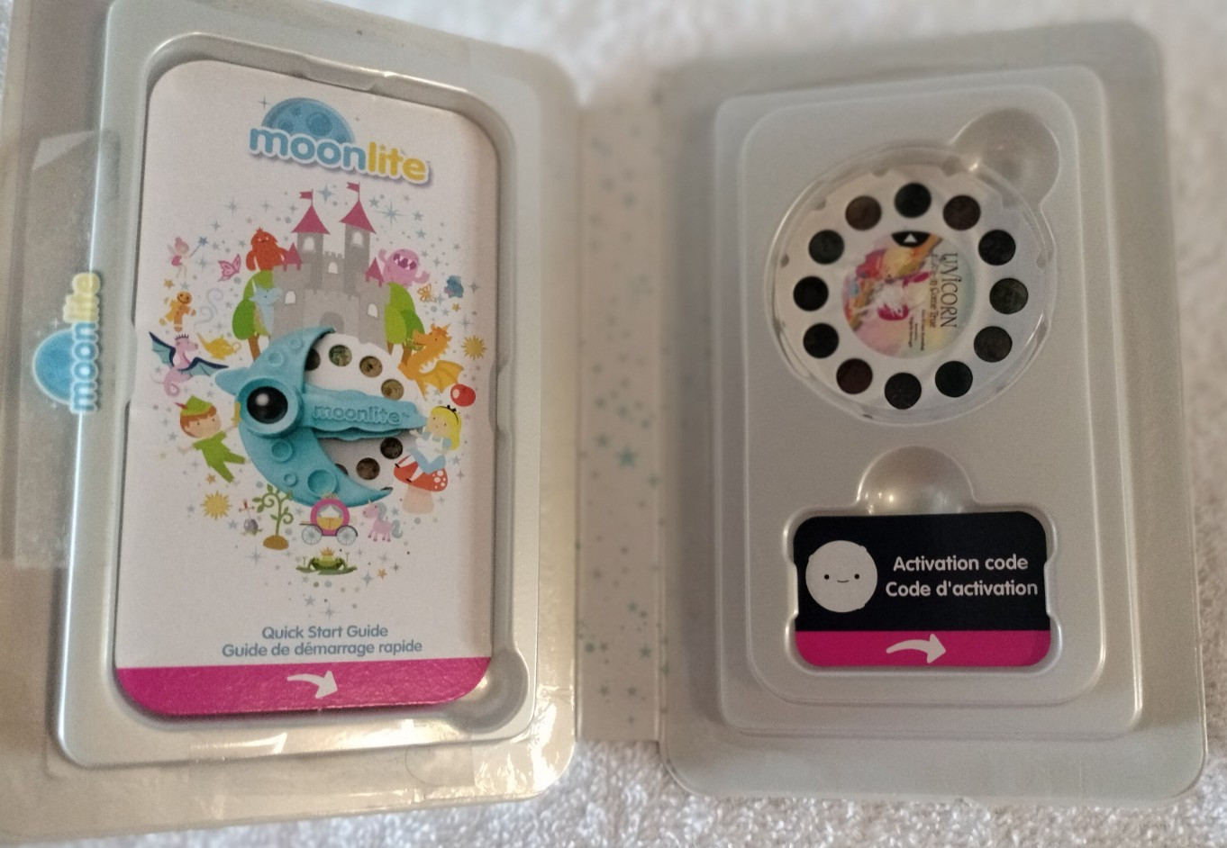 Moonlite Projector Story Reels Lot of 3 Unicorn, Wonders & Curious George