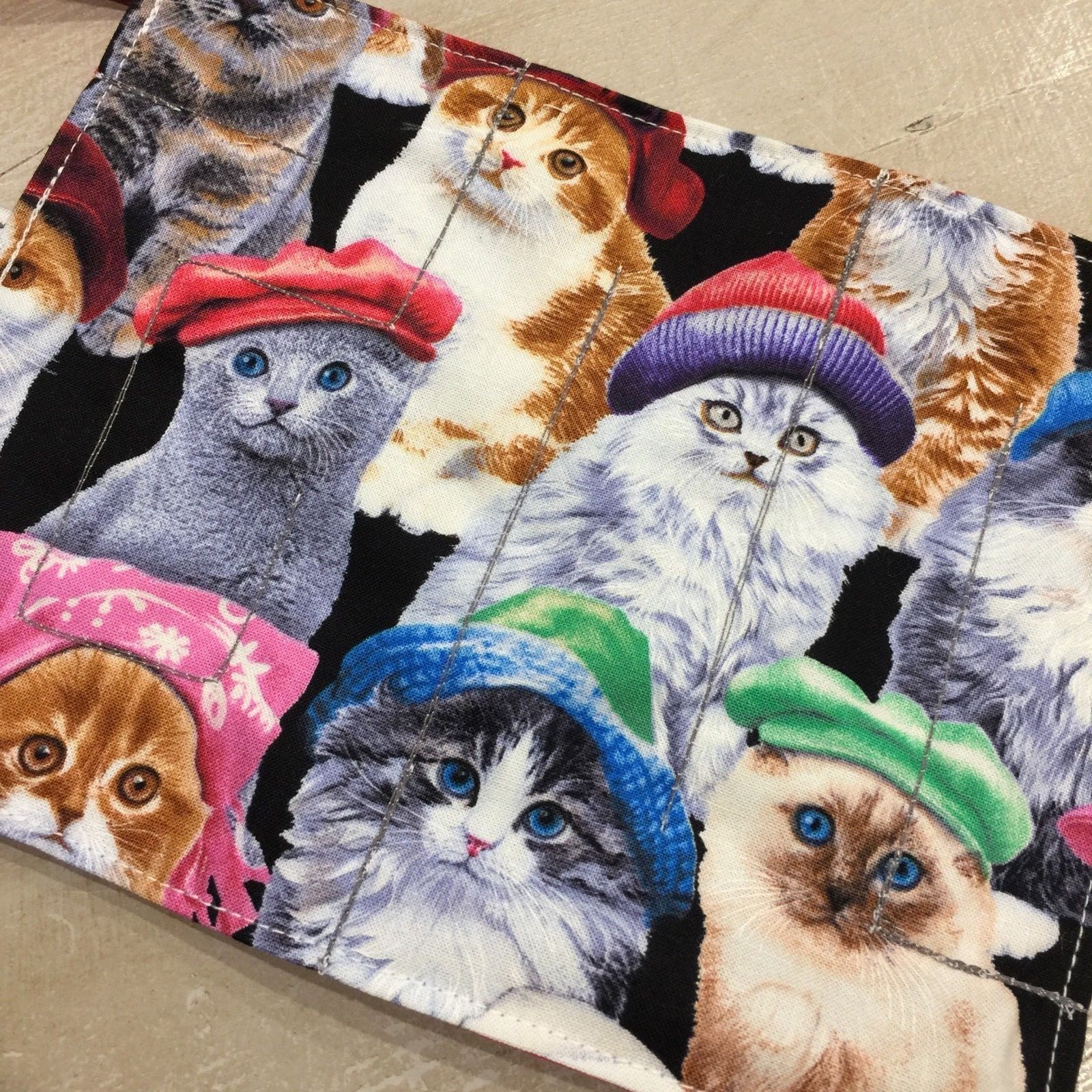 Marble Maze, Fabric, Puzzle, Sensory Learning Aid, Tactile, ADHD, Cats In Hats