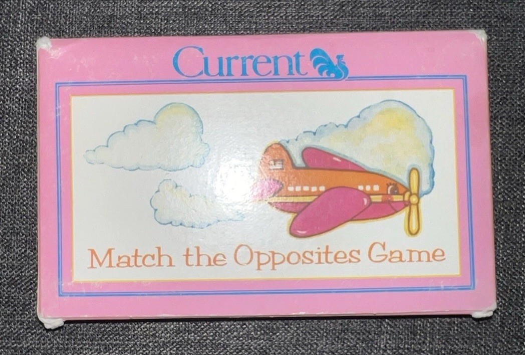 Vintage Current Match The Opposites Game For Kids Matching Cards Educational
