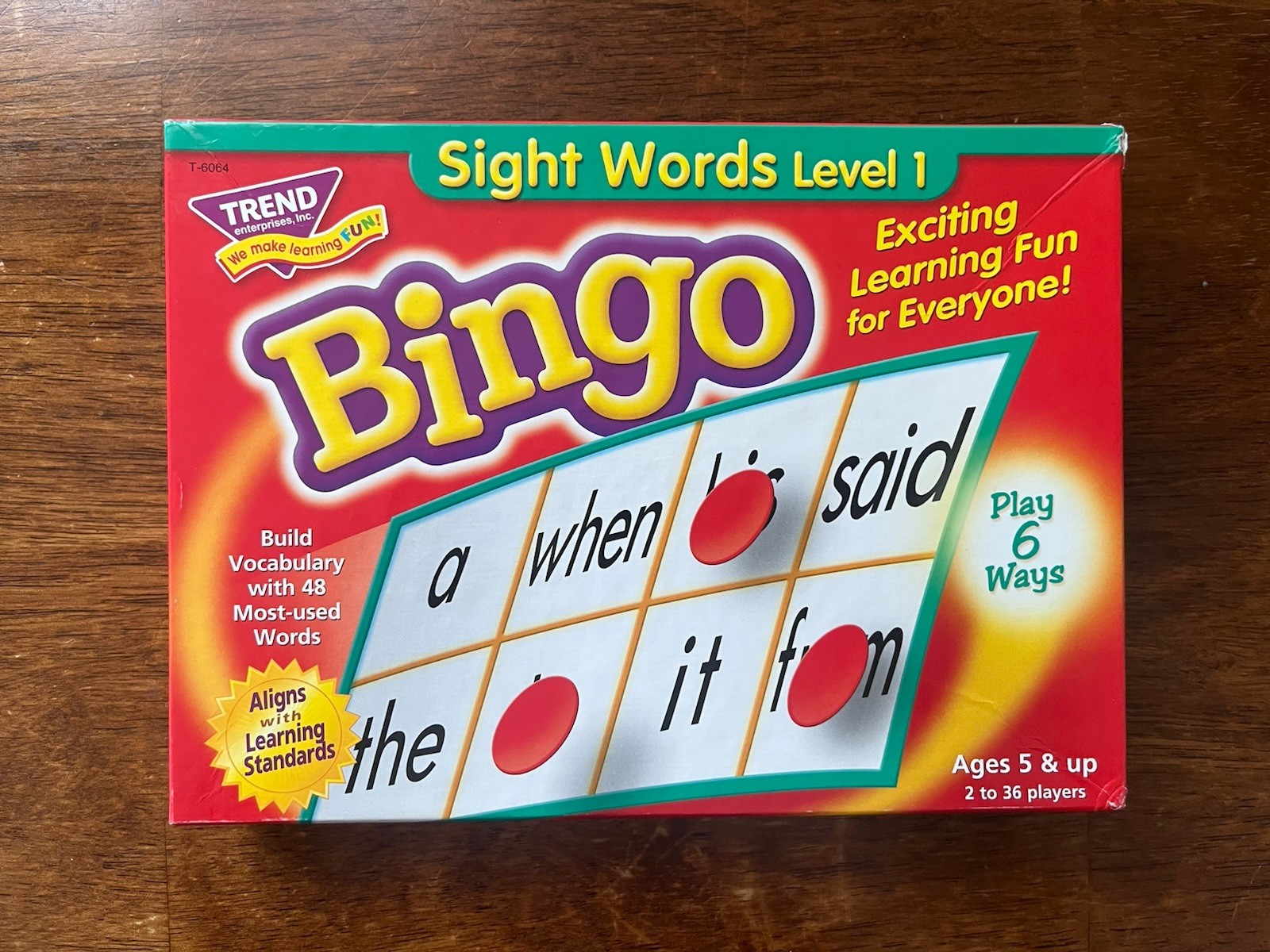 TREND ENTERPRISES SIGHT WORD Bingo | Set 1