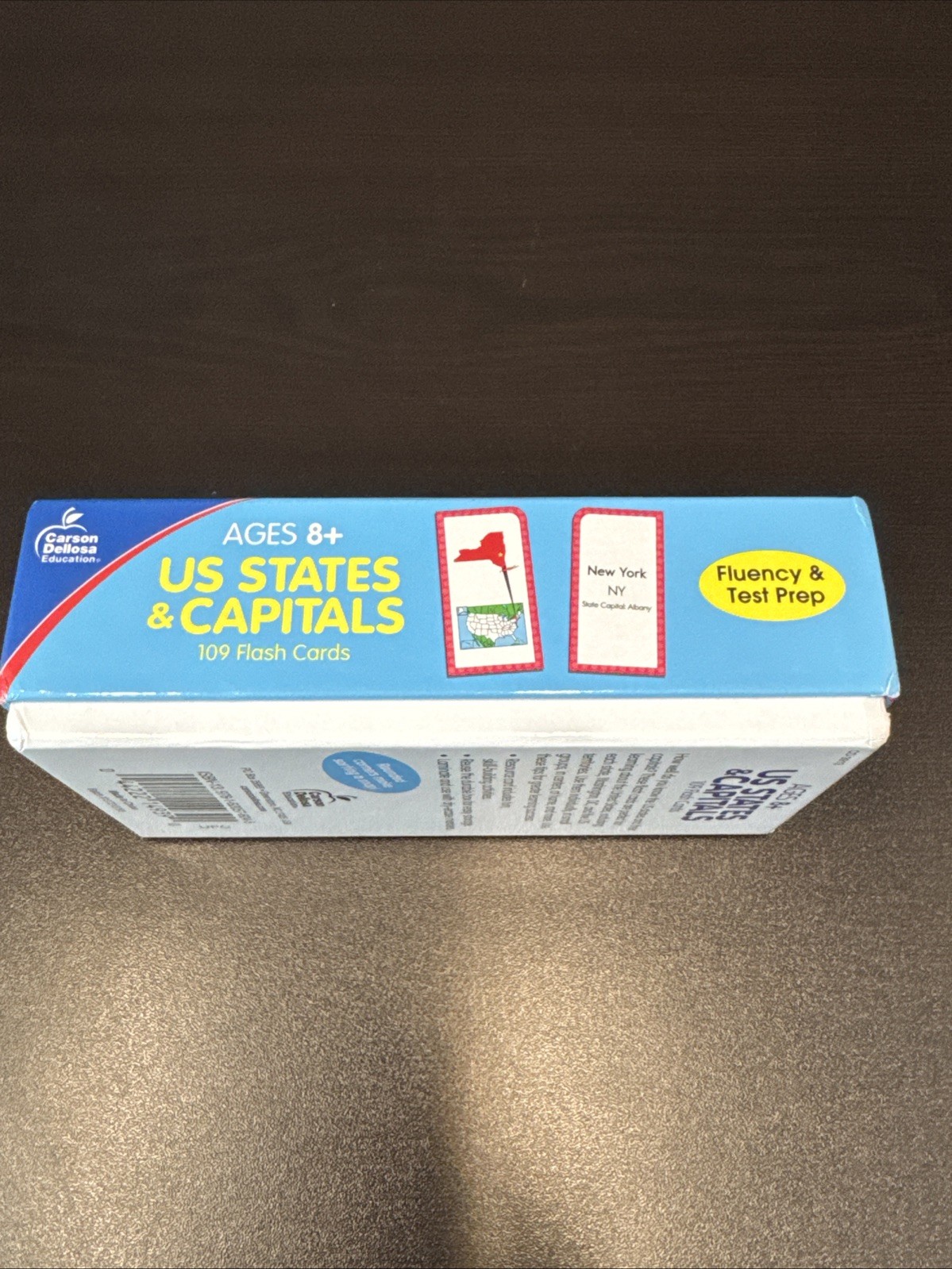 Carson Dellosa States and Capitals Flash Cards for Kids Ages 8+, Geography Flash