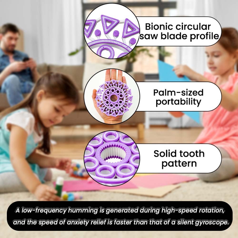 Engaging Compact Fast-Spinning Vibrant Eye-Catching Hand-Held Fidget Spinner Toy
