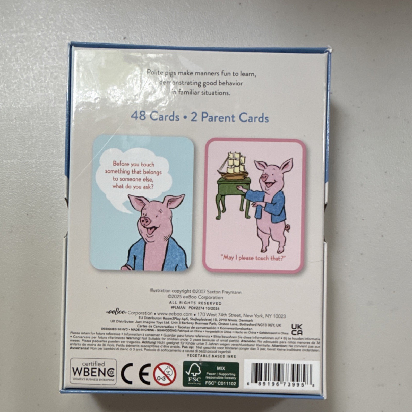 eeBoo Good Manners Conversation Cards Polite Pigs Mental Emotional Social Health