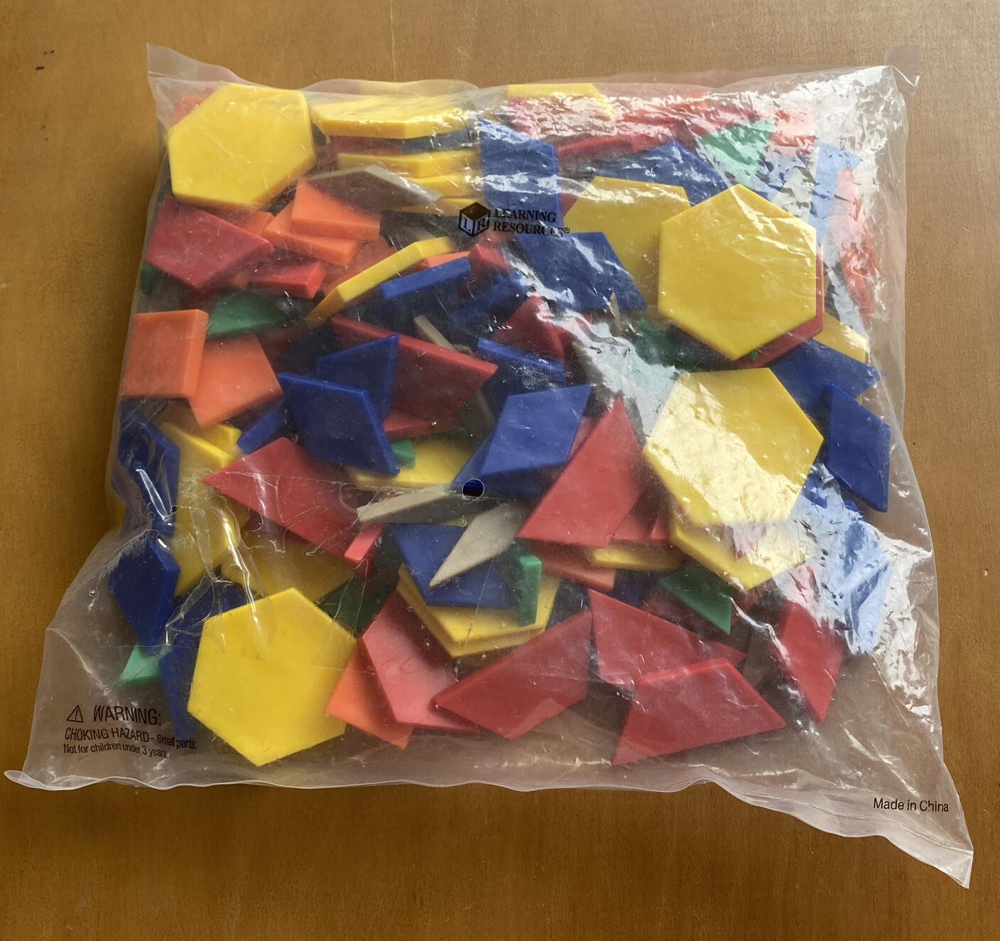 Bag Of Learning Resources Plastic Building Shapes (See Description)